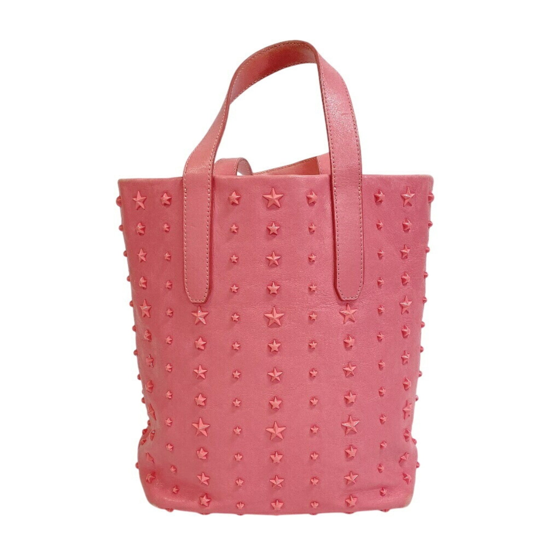 JIMMY CHOO Star Stud 2-Way Tote Bag in Pink