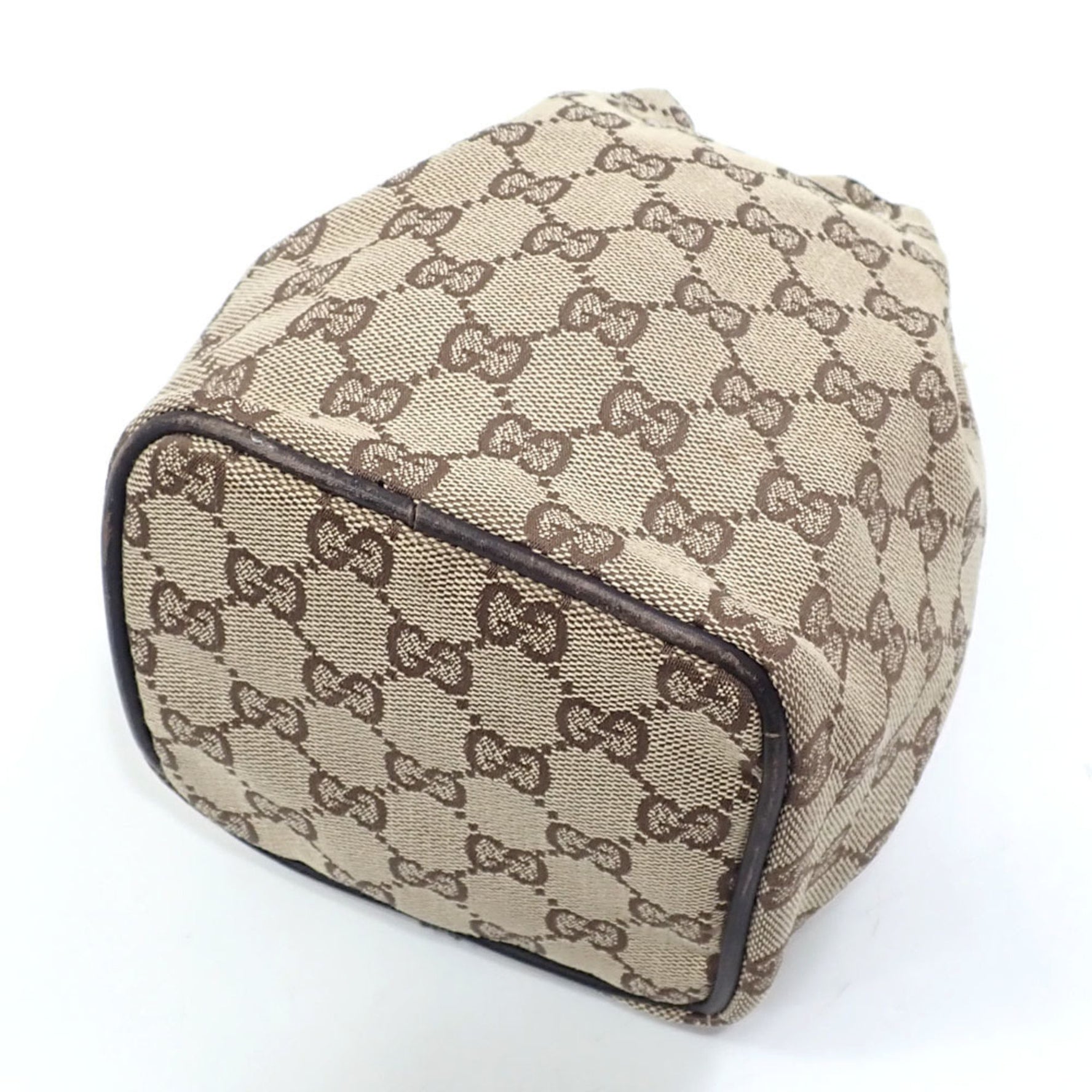 Gucci pouch, Guccissima, women's, brown, GG canvas and leather, 039.0973.002113