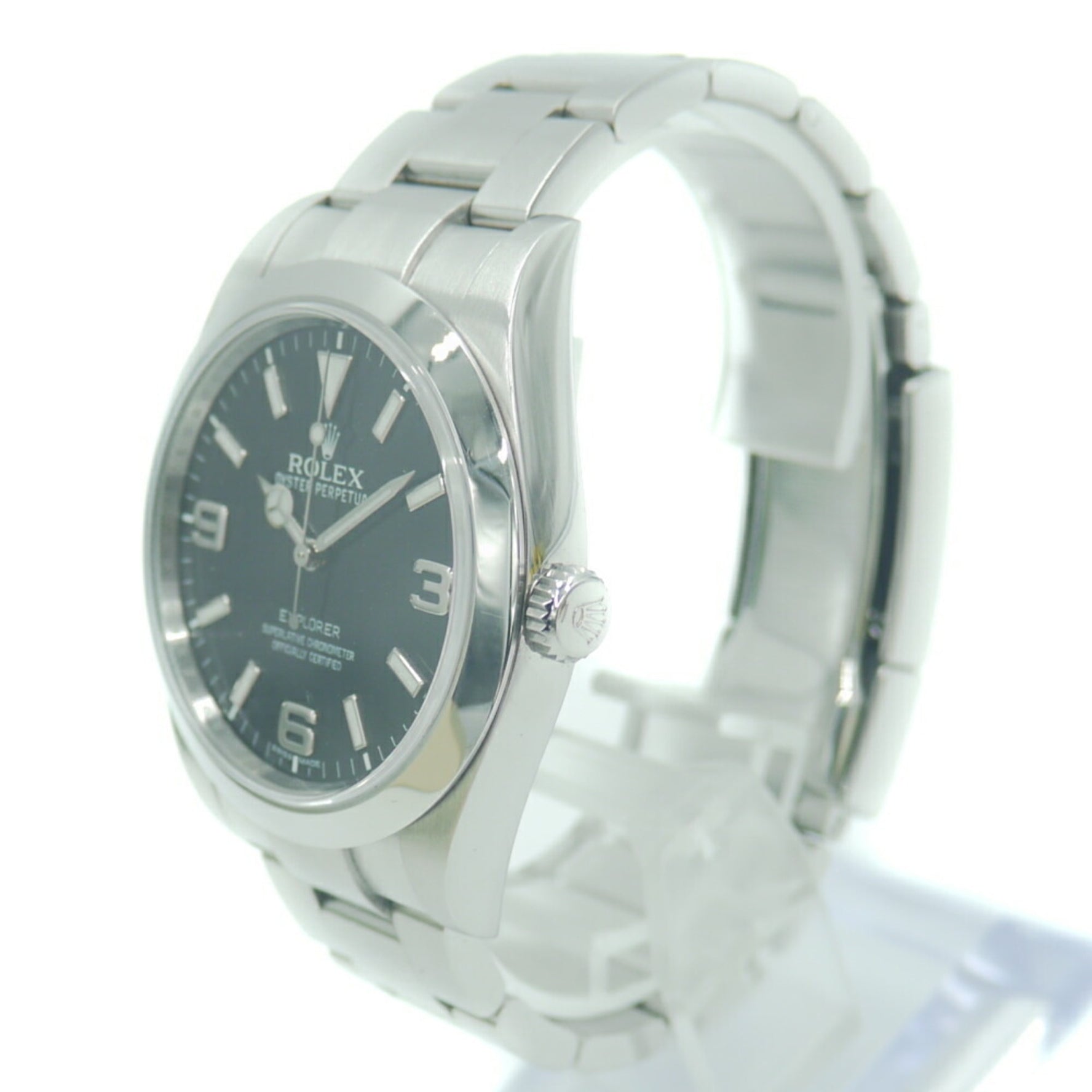 ROLEX Explorer 1 Random Roulette SS Automatic Watch Black Dial
