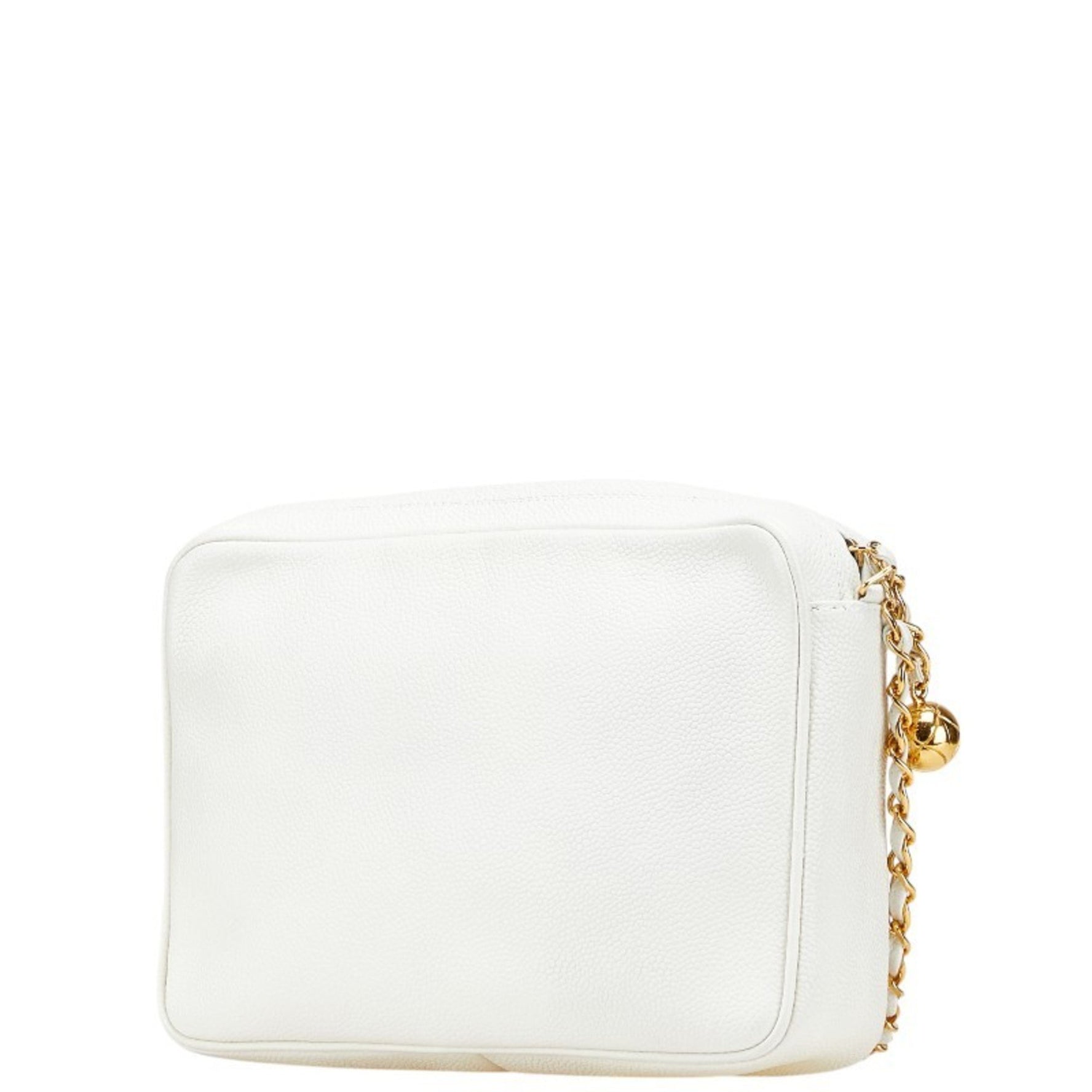 CHANEL Triple Coco Mark Shoulder Bag in Caviar Skin