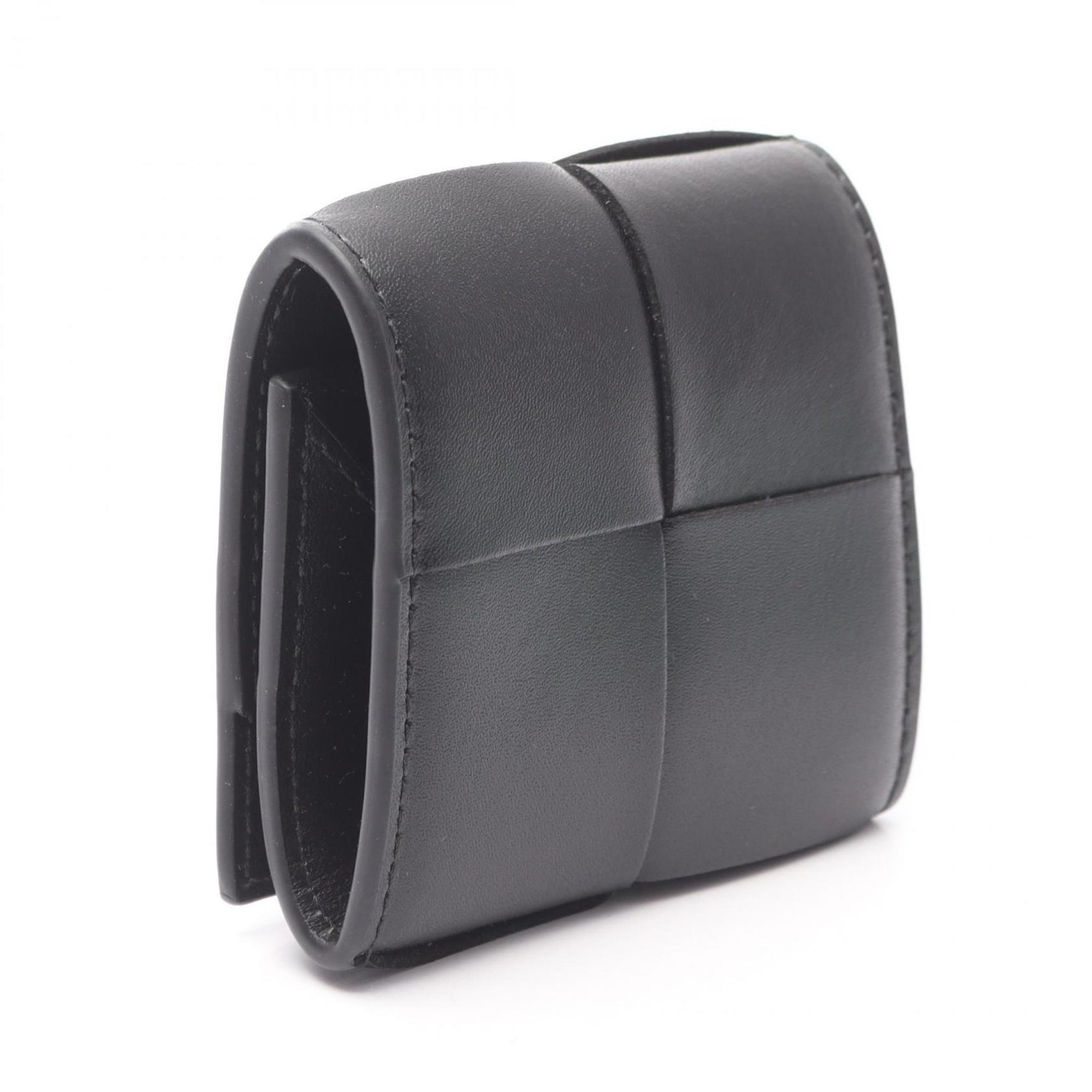 Bottega Veneta Cassette Intrecciato Coin Case Wallet Leather