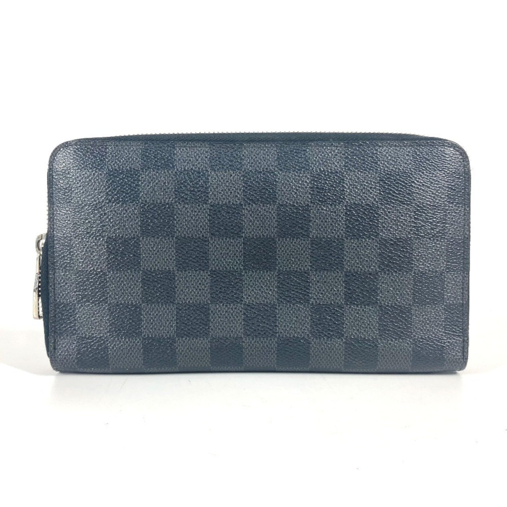 Louis Vuitton Damier Graphite Zippy Organizer Long Wallet Round Zipper Canvas Men's