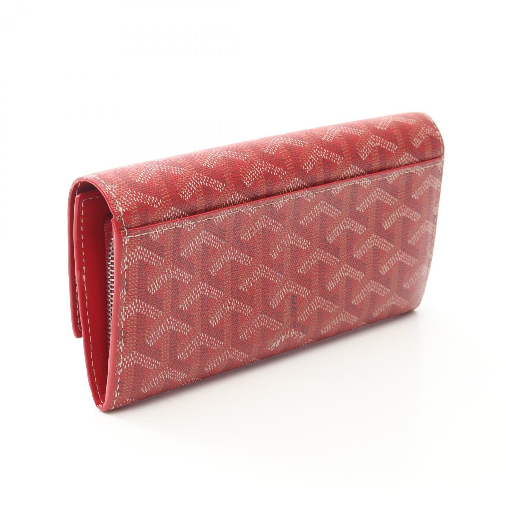 Goyard Varenne Bifold Long Wallet, Coated Canvas, Red