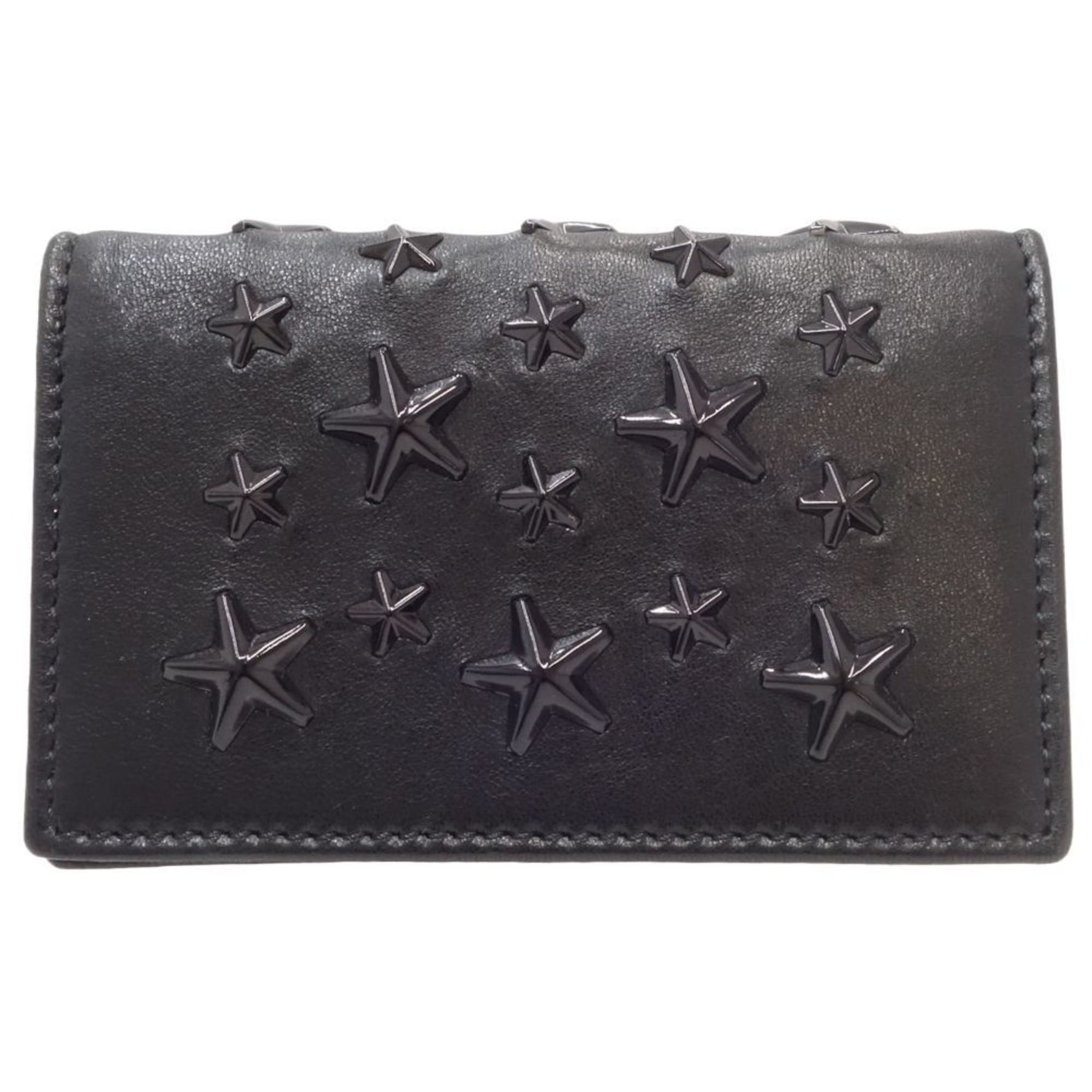 Jimmy Choo Star Studs NELLO Card Case Leather
