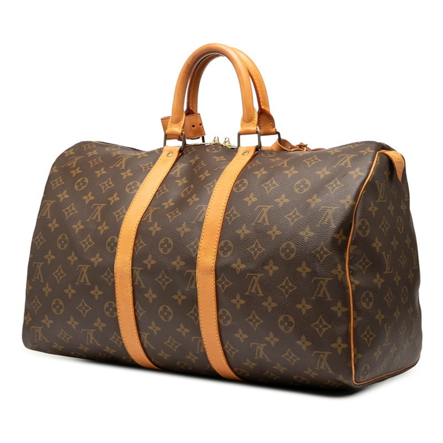 Louis Vuitton Monogram Keepall 45 Boston Bag/Travel Bag Leather LOUIS VUITTON