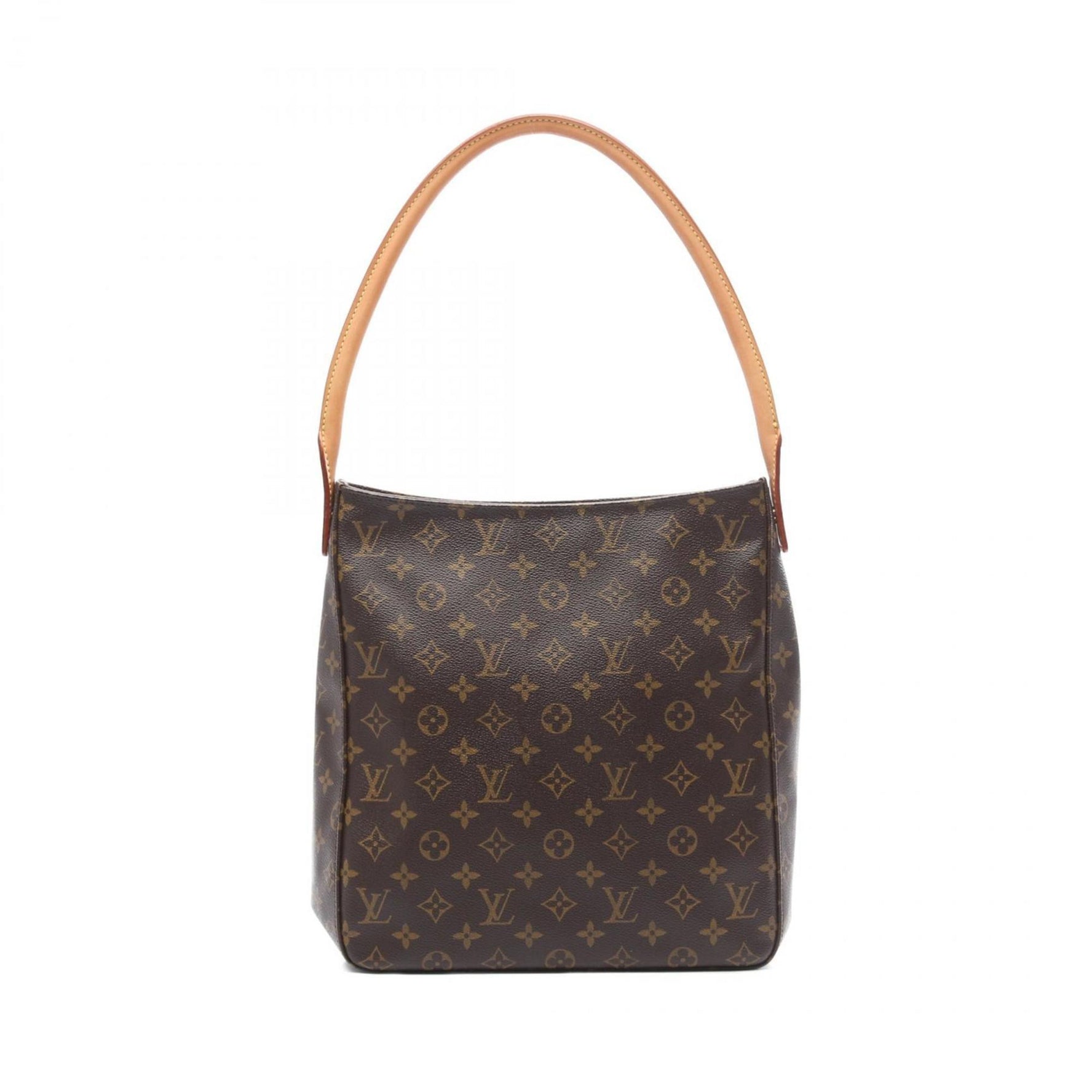 Louis Vuitton Looping GM Shoulder Bag Coated Canvas Leather Monogram Brown