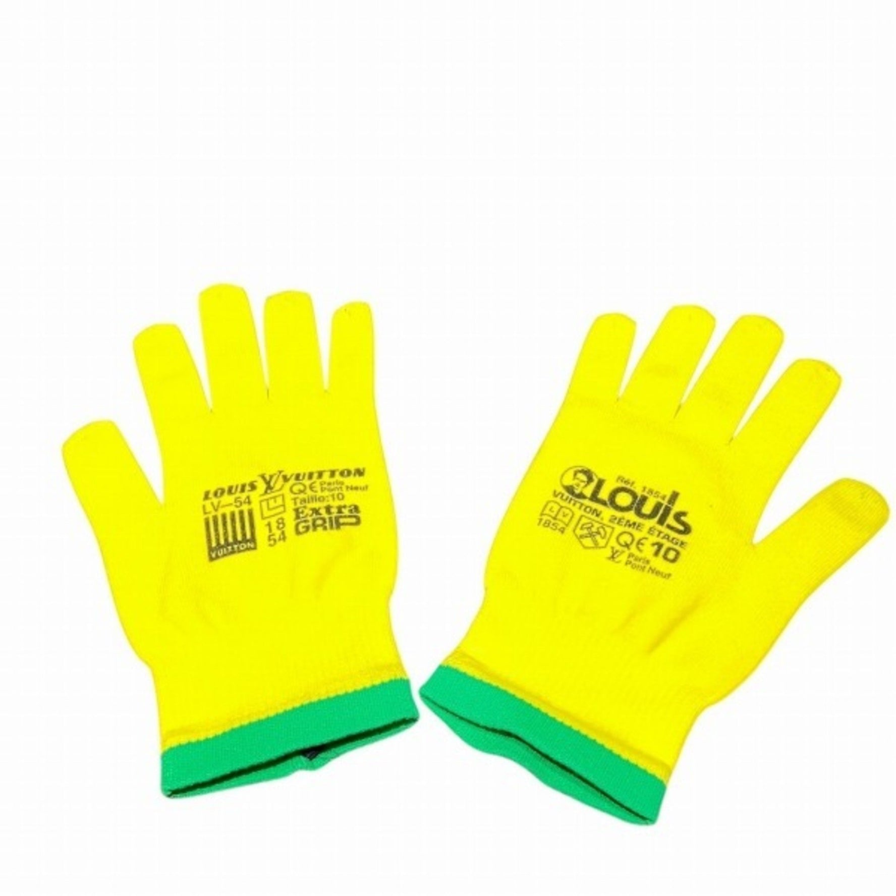 Louis Vuitton GonRGB Gloves MP2370 Yellow Accessories Men's