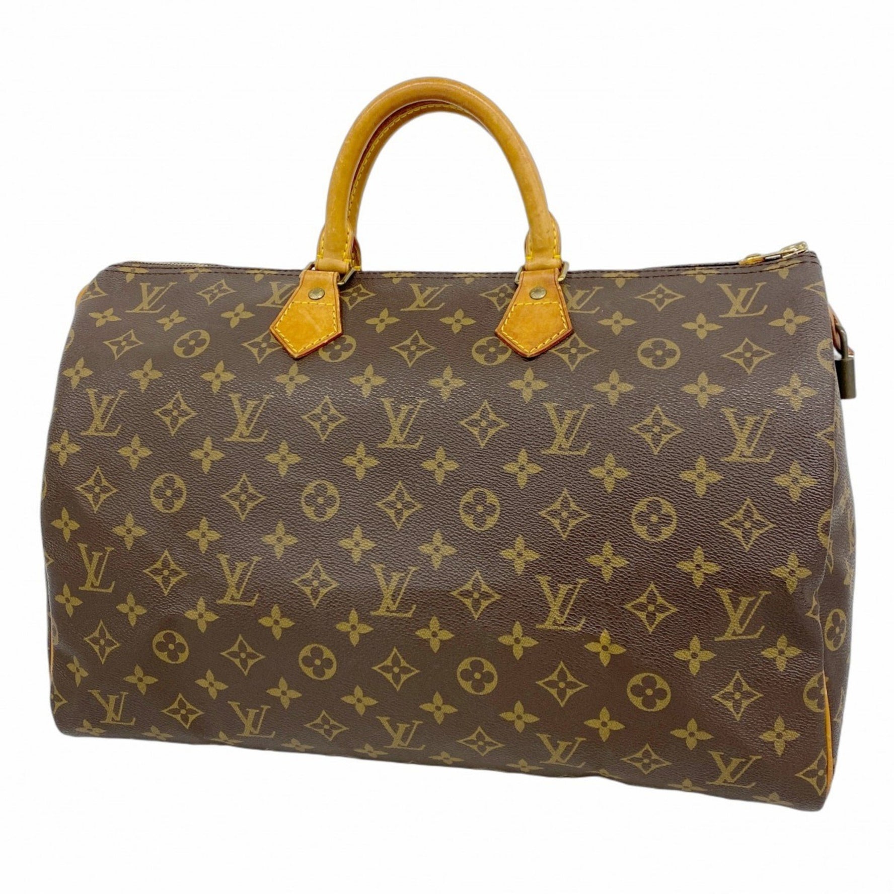 Louis Vuitton Monogram Speedy 40 Handbag M41106 Brown Women's