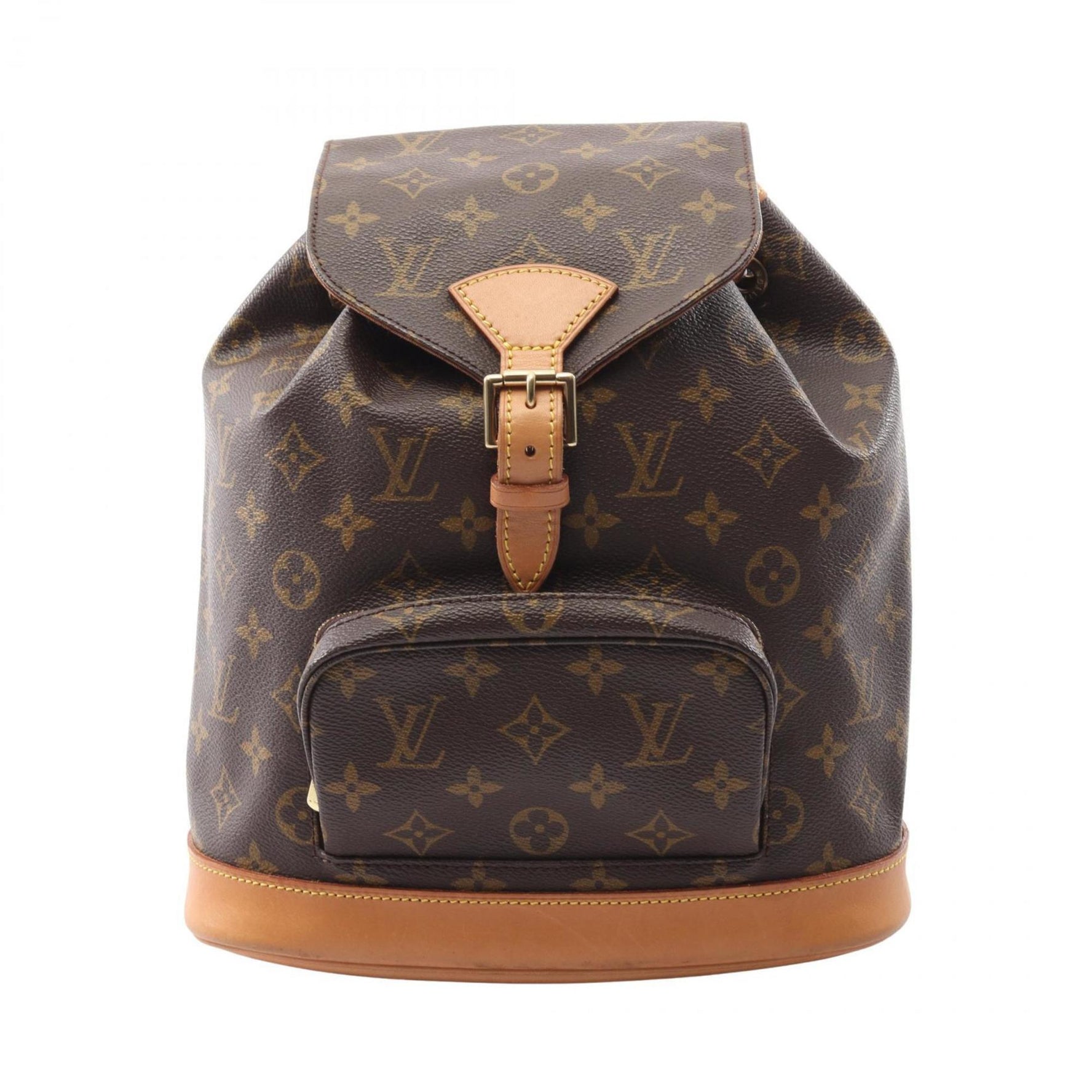 Louis Vuitton Montsouris MM Backpack, Coated Canvas and Leather, Monogram