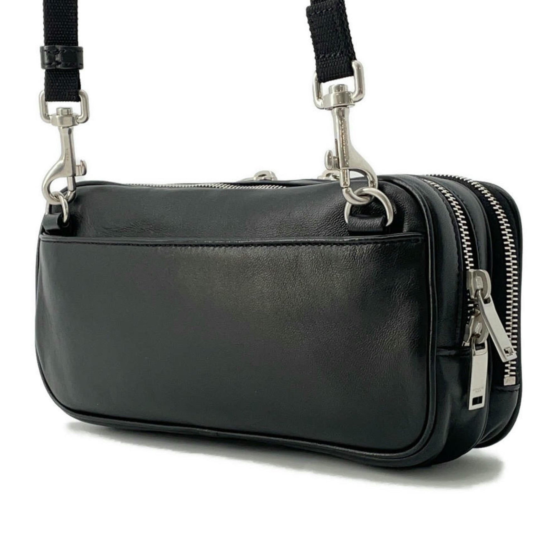 Saint Laurent shoulder bag embossed leather SAINT LAURENT PARIS black