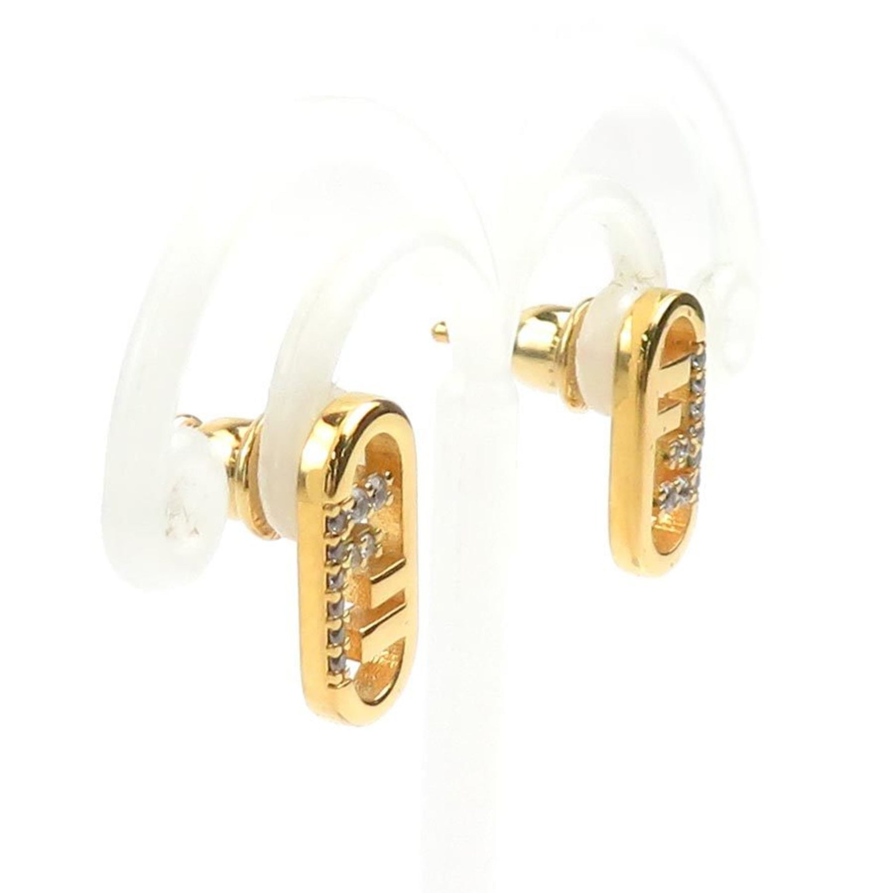 Fendi Orlocke Metal Earrings