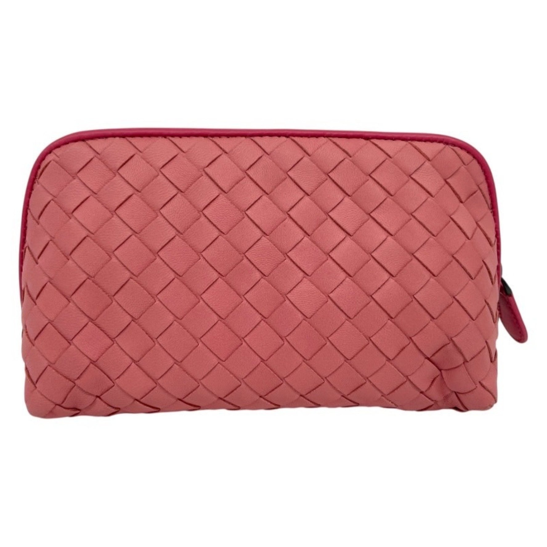 BOTTEGA VENETA Intrecciato Leather Cosmetic Pouch, Mini