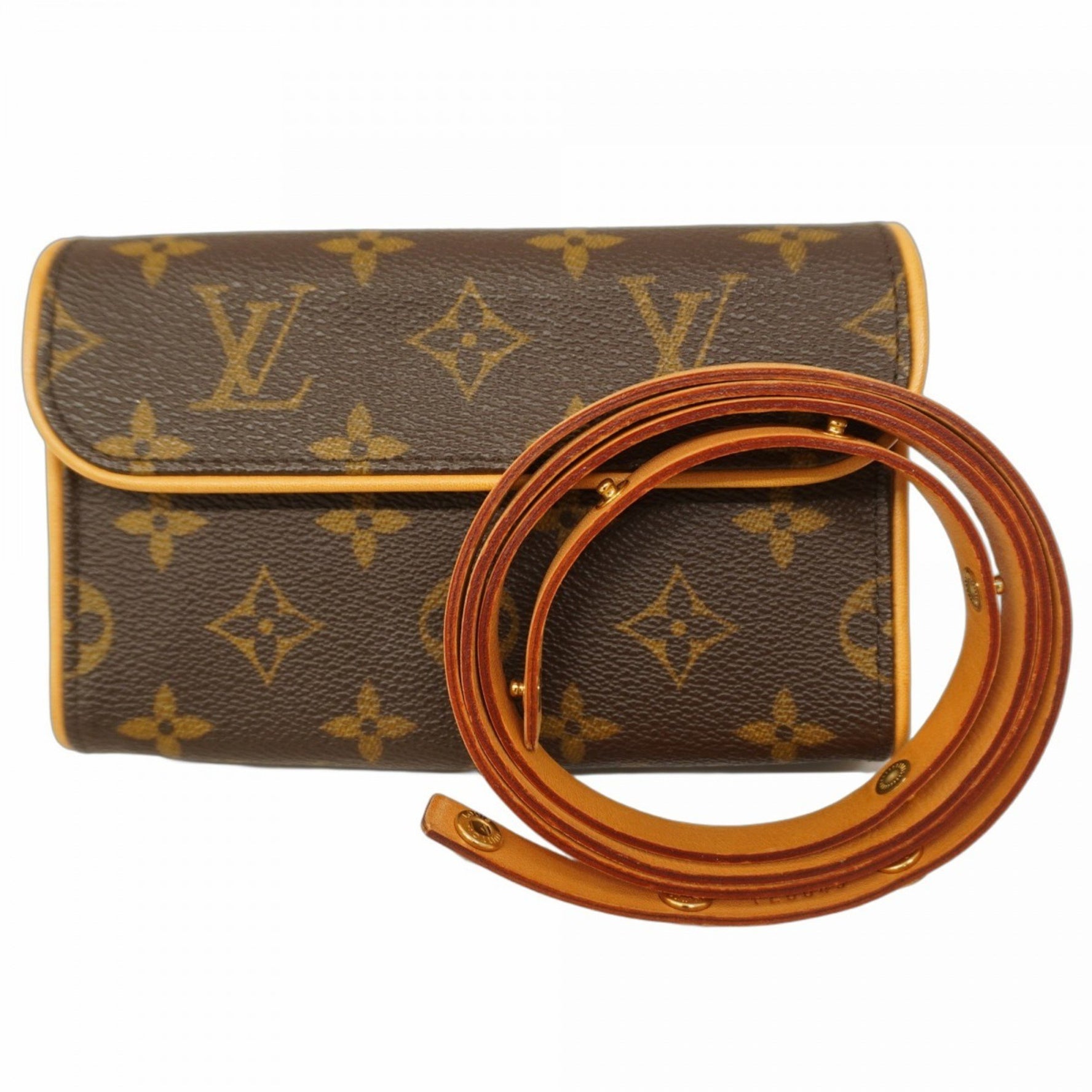 Louis Vuitton Monogram Pochette Florentine Waist Bag M51855 Brown Women's