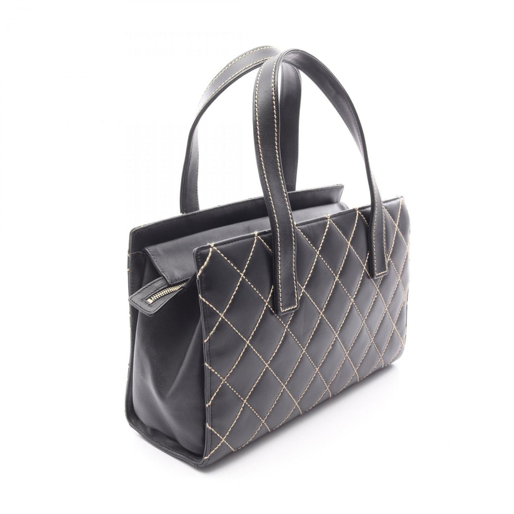 CHANEL Wild Stitch Handbag, Leather