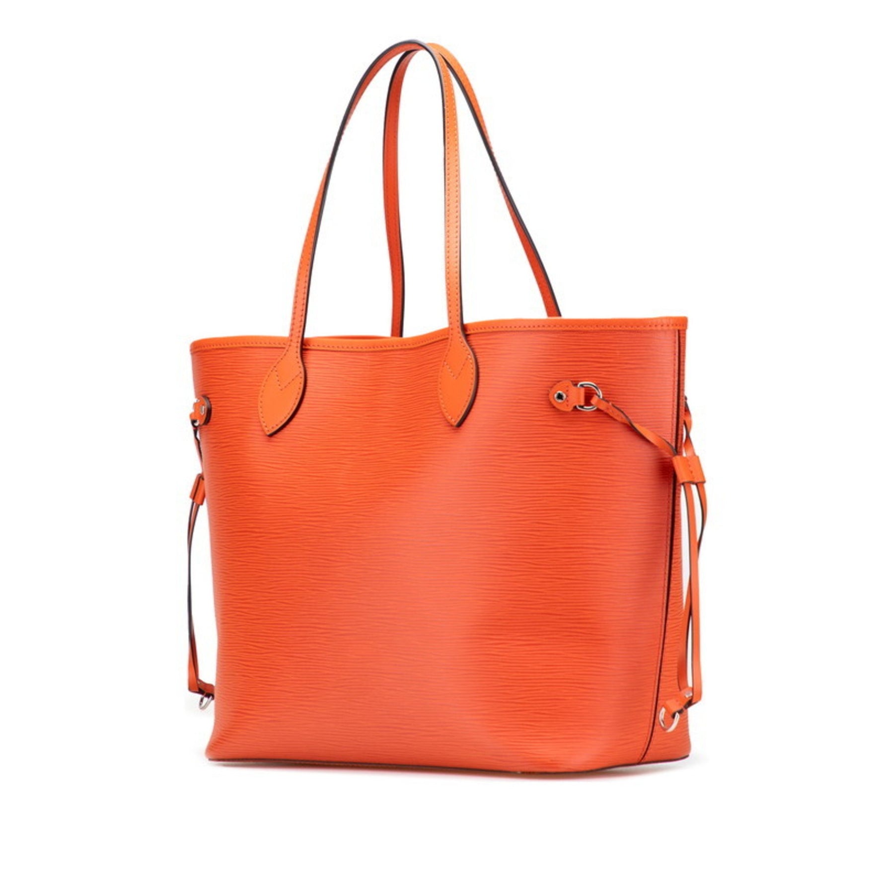 Louis Vuitton Epi Neverfull MM Tote Bag in Pimmon Orange Leather