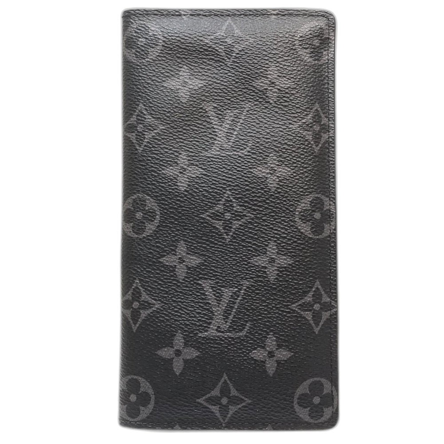 Louis Vuitton Long Wallet Portefeuille Brazza Monogram Eclipse Noir