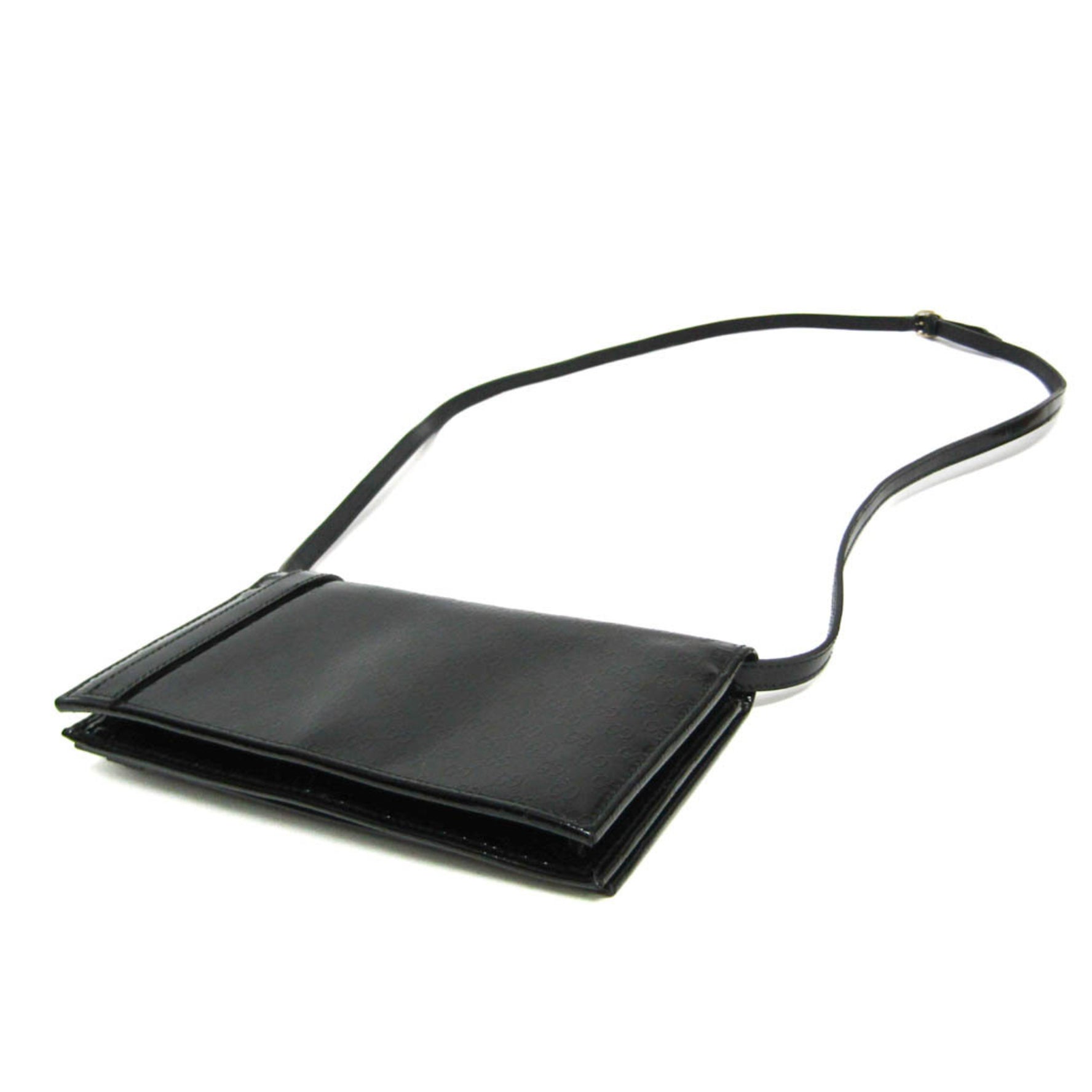 Gucci MicroGuccissima Nice Wallet Bag Patent Leather Chain/Shoulder Wallet