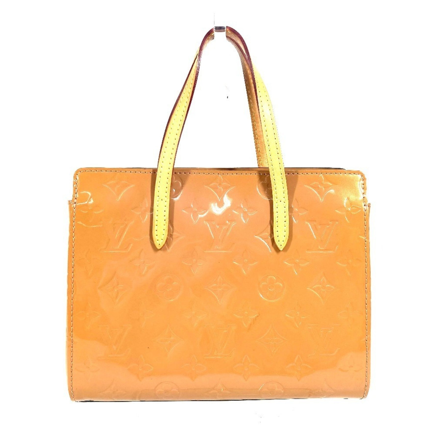 Louis Vuitton Monogram Vernis Catalina BB Handbag/Tote Bag, Rose Velours, Beige