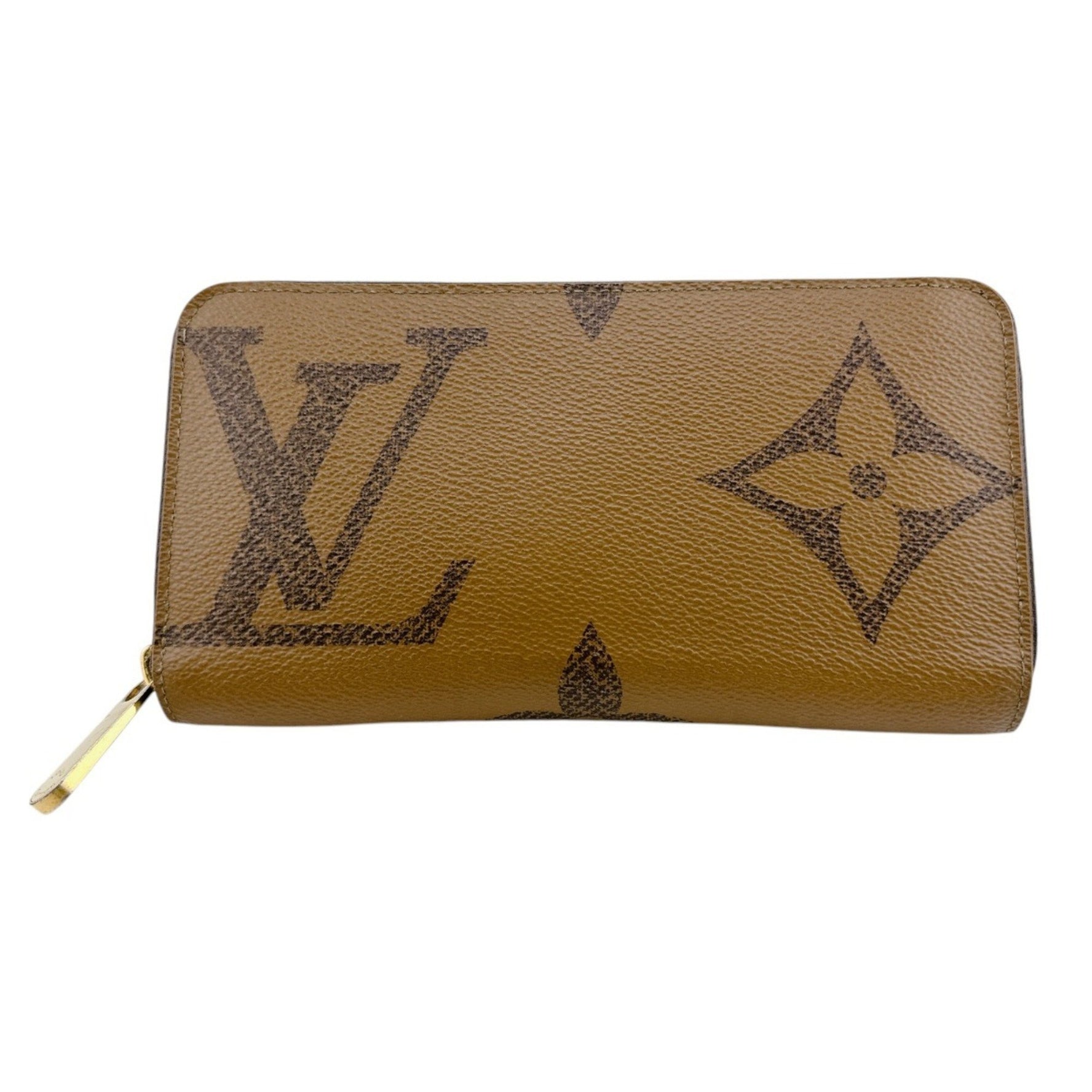 Louis Vuitton Long Wallet Giant Reverse Monogram Zippy Canvas