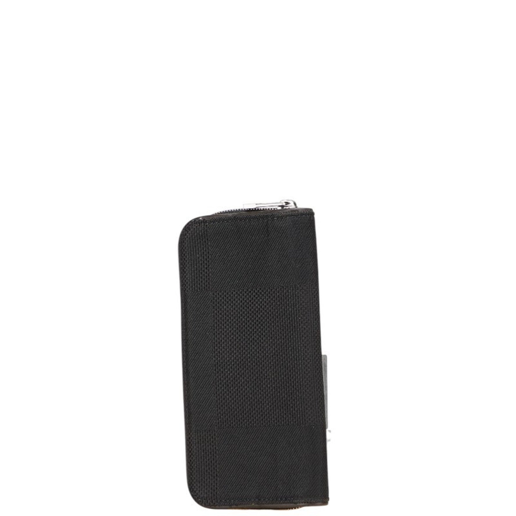 Louis Vuitton Damier Geant Portefeuille Long Zipper Wallet M93546 Noir Black Canvas Leather Men's LOUIS VUITTON