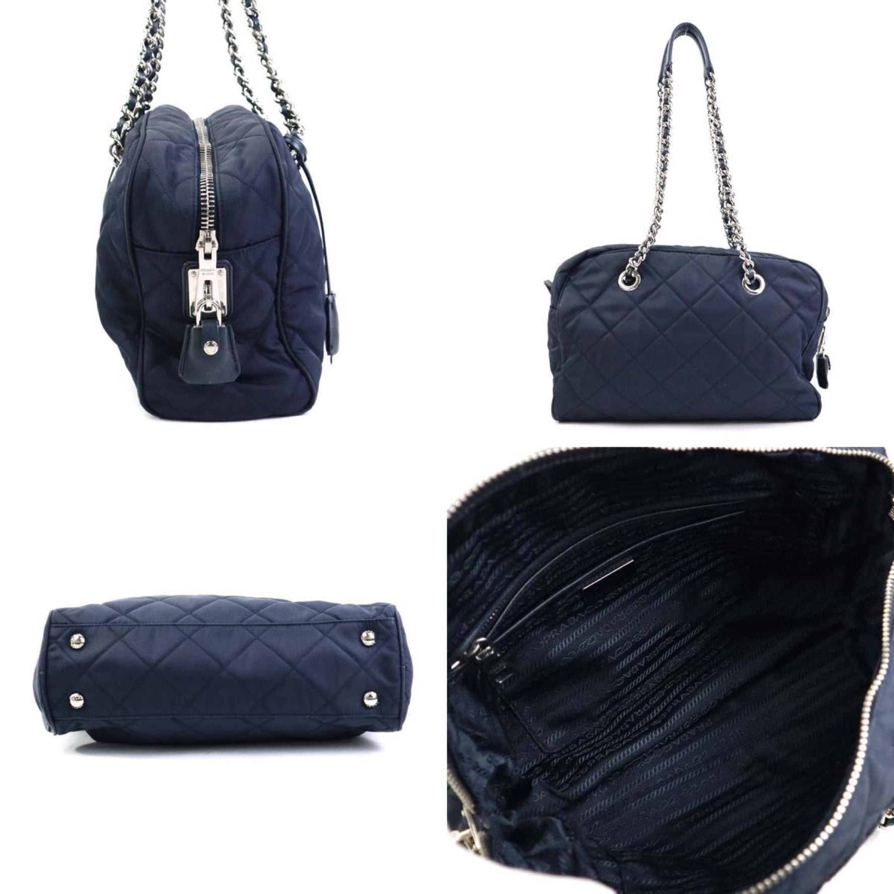 PRADA Shoulder Bag Nylon Navy Women's r10504g