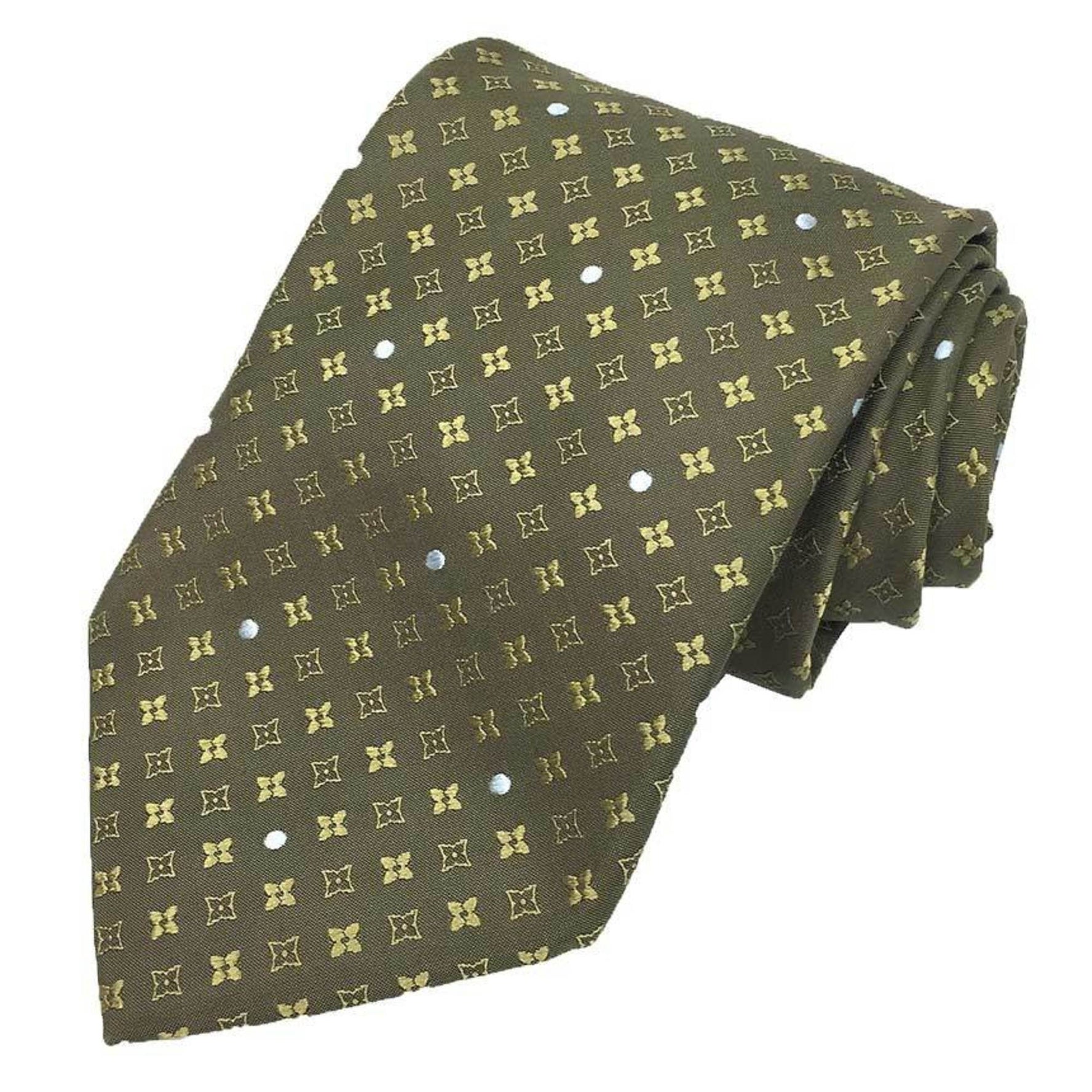 Louis Vuitton Monogram Star Tie 100% Silk
