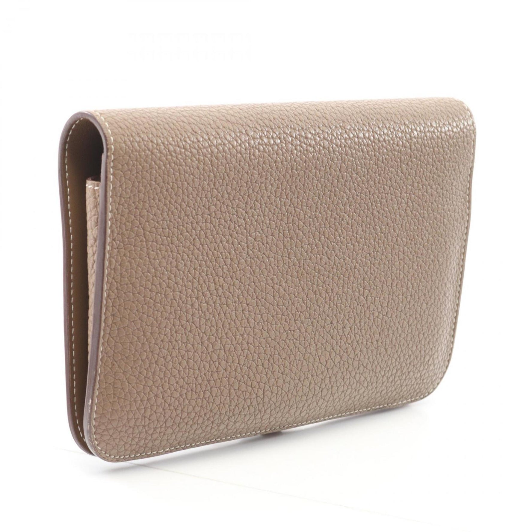 Hermes Hermès Dogon GM Bifold Long Wallet, Leather Togo