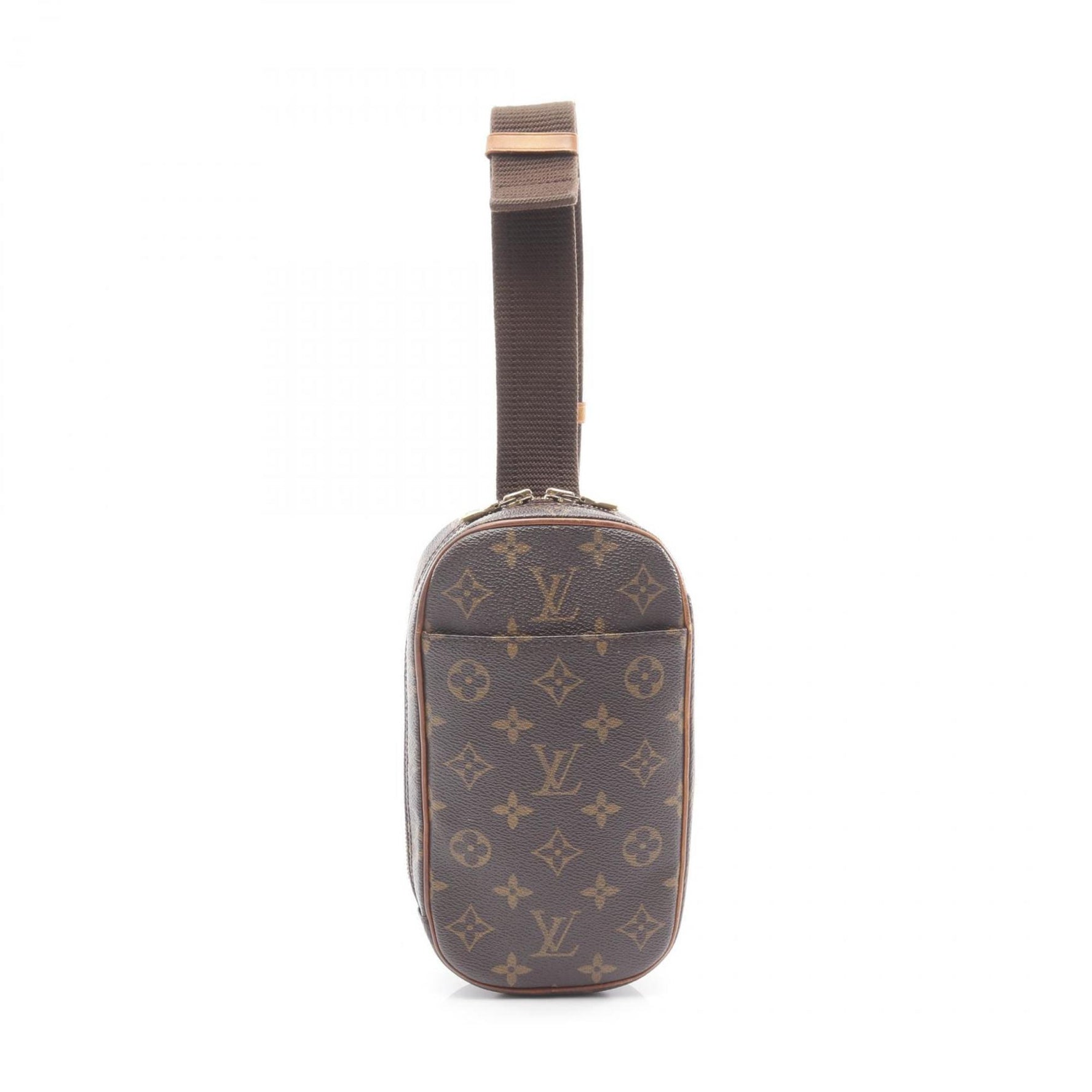 Louis Vuitton Pochette Ganju Waist Bag/Body Bag, Coated Canvas and Leather with Monogram Design, Women