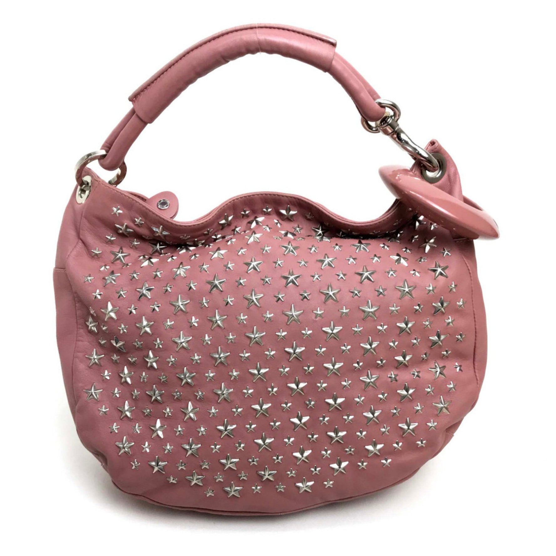 Jimmy Choo Star studs stars Bag Shoulder Bag Semi-Shoulder Hand Bag Shoulder Bag Silver
