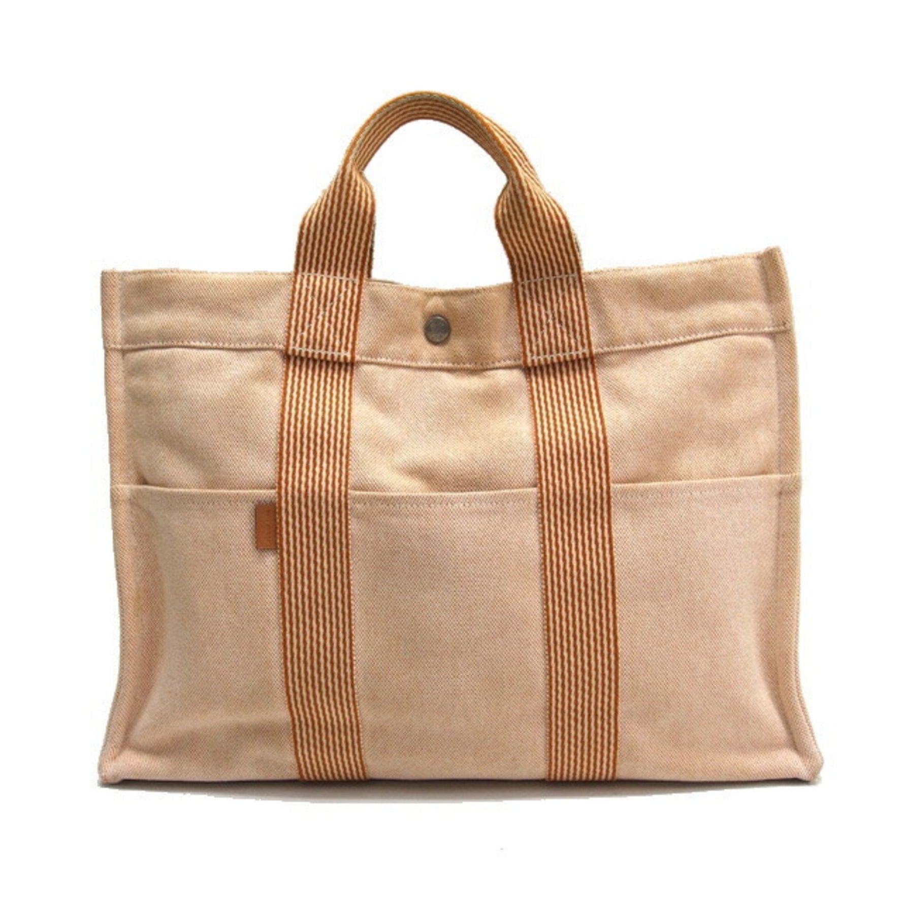 Hermes New Four Toes MM Tote Bag Orange x White