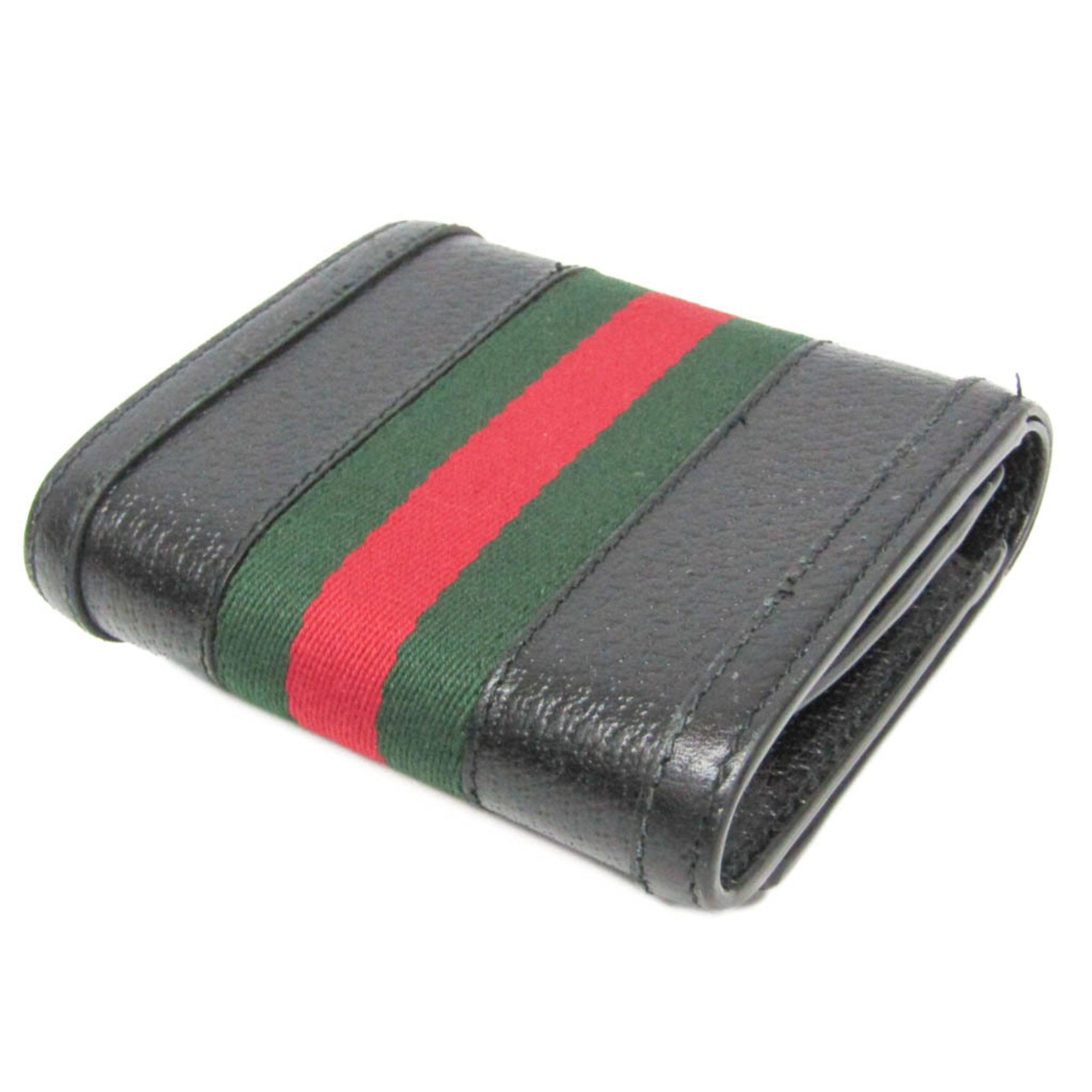 Gucci Ophidia Sherry Line Double G Men,Women Leather Wallet (bi-fold)