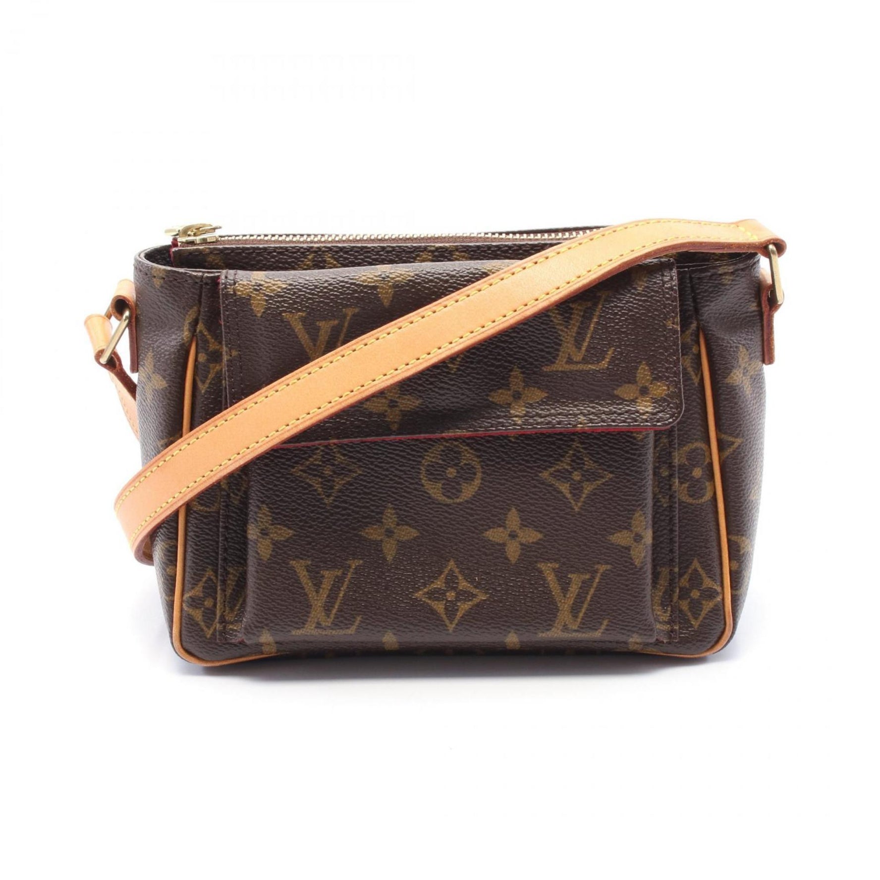 Louis Vuitton Vivacite PM Shoulder Bag Coated Canvas Leather Monogram