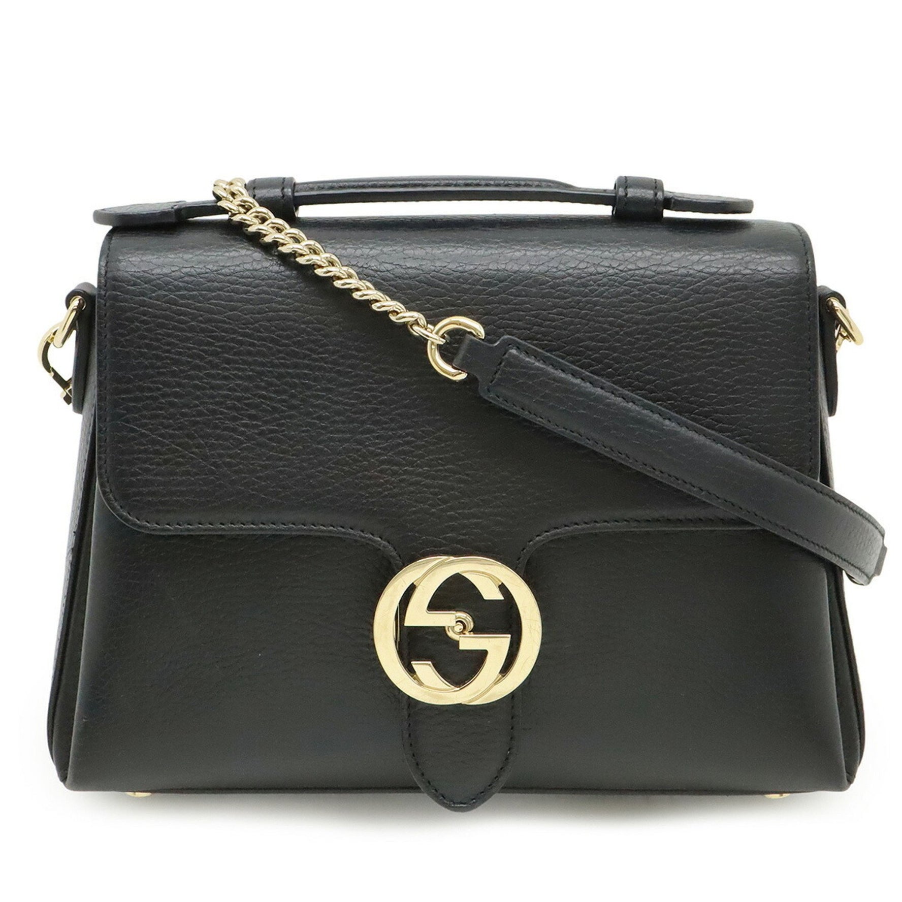 GUCCI Interlocking G Handbag Chain Shoulder Bag
