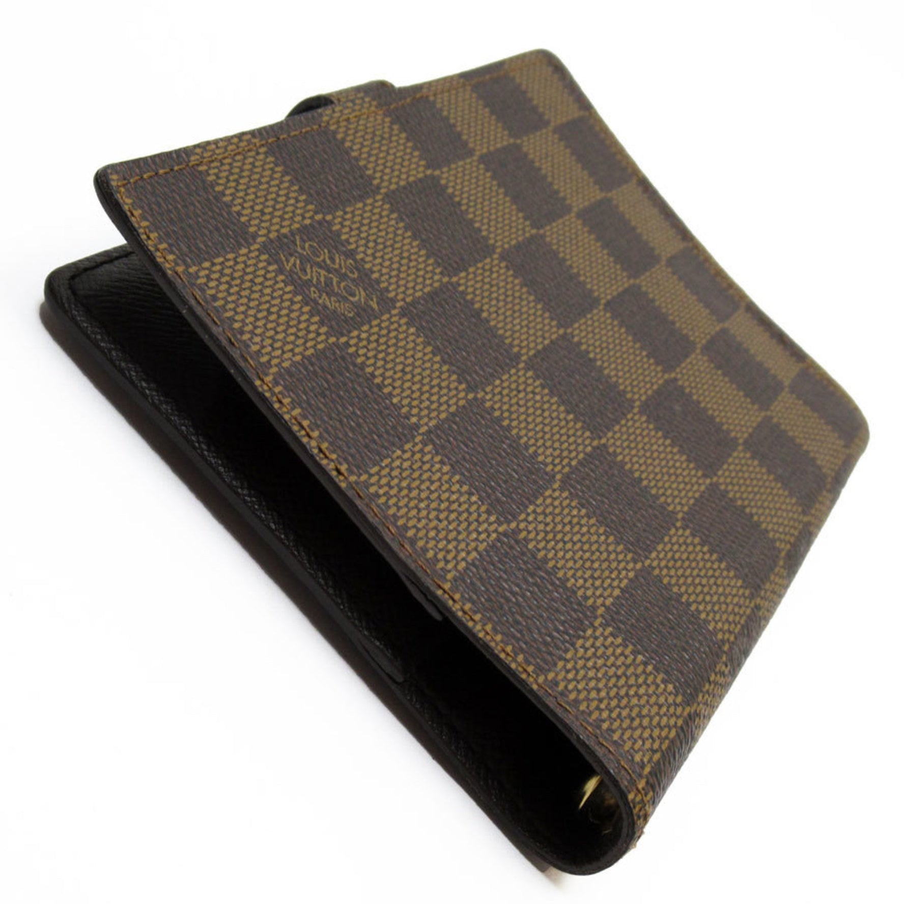 Louis Vuitton LOUIS VUITTON Diary Cover Damier Agenda PM Canvas Ebene Men's Women's t19517a