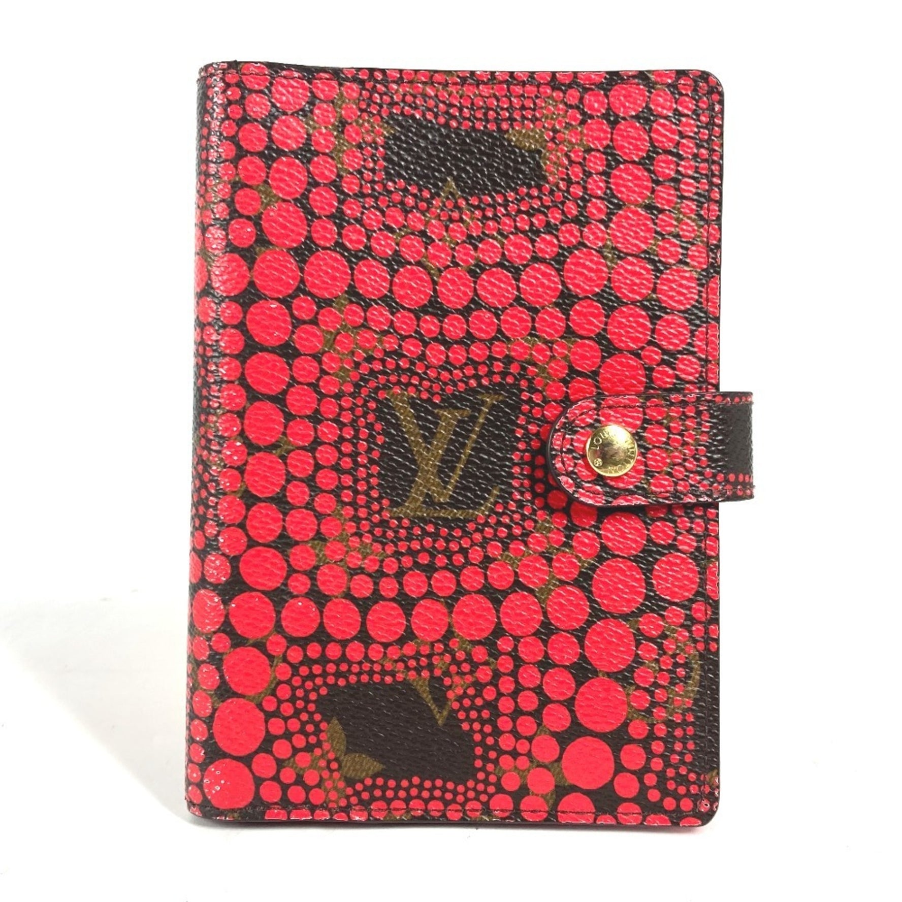 Louis Vuitton Yayoi Kusama Collaboration Monogram Agenda PM Dot Polka Notebook Cover Canvas Red