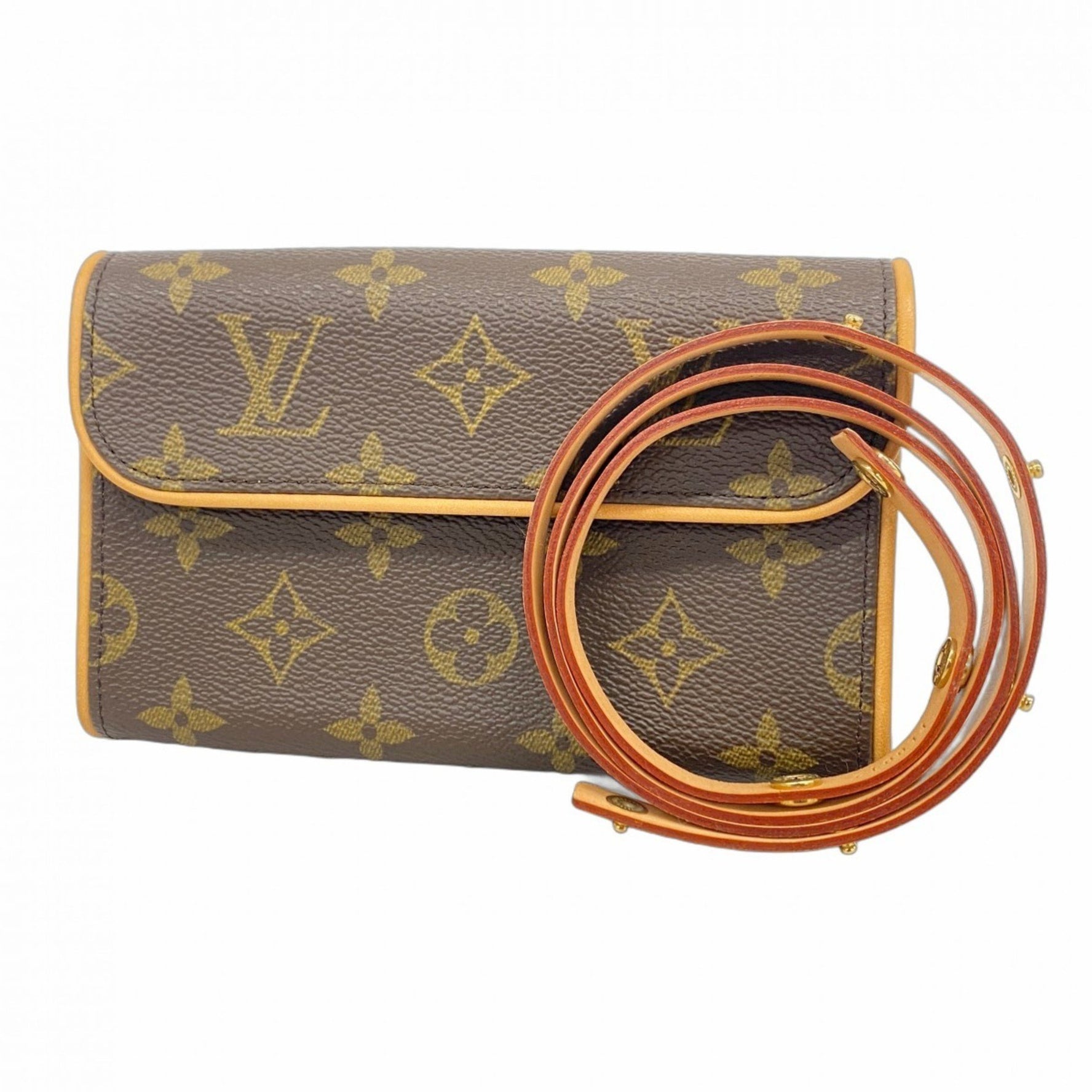 Louis Vuitton Monogram Pochette Florentine Waist Bag M51855 Brown Women's