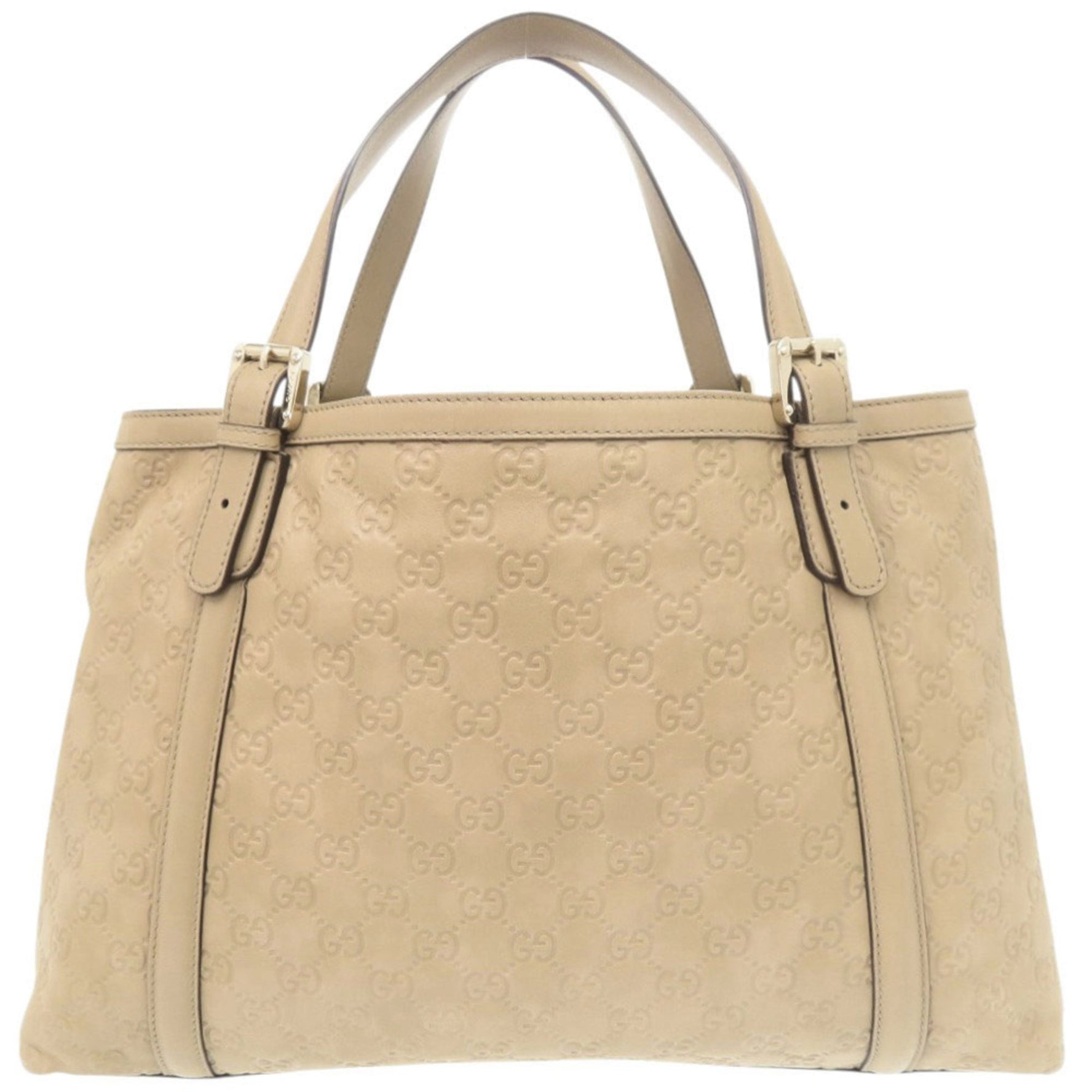 Gucci Guccissima GG logo leather tote bag handbag 0245