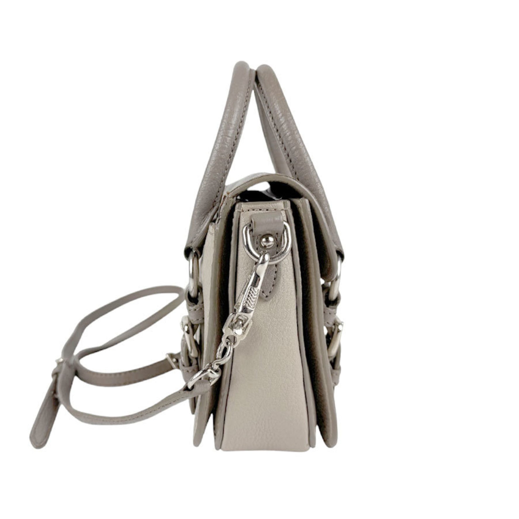 Miu Miu Miu shoulder bag handbag leather grey ladies z3967