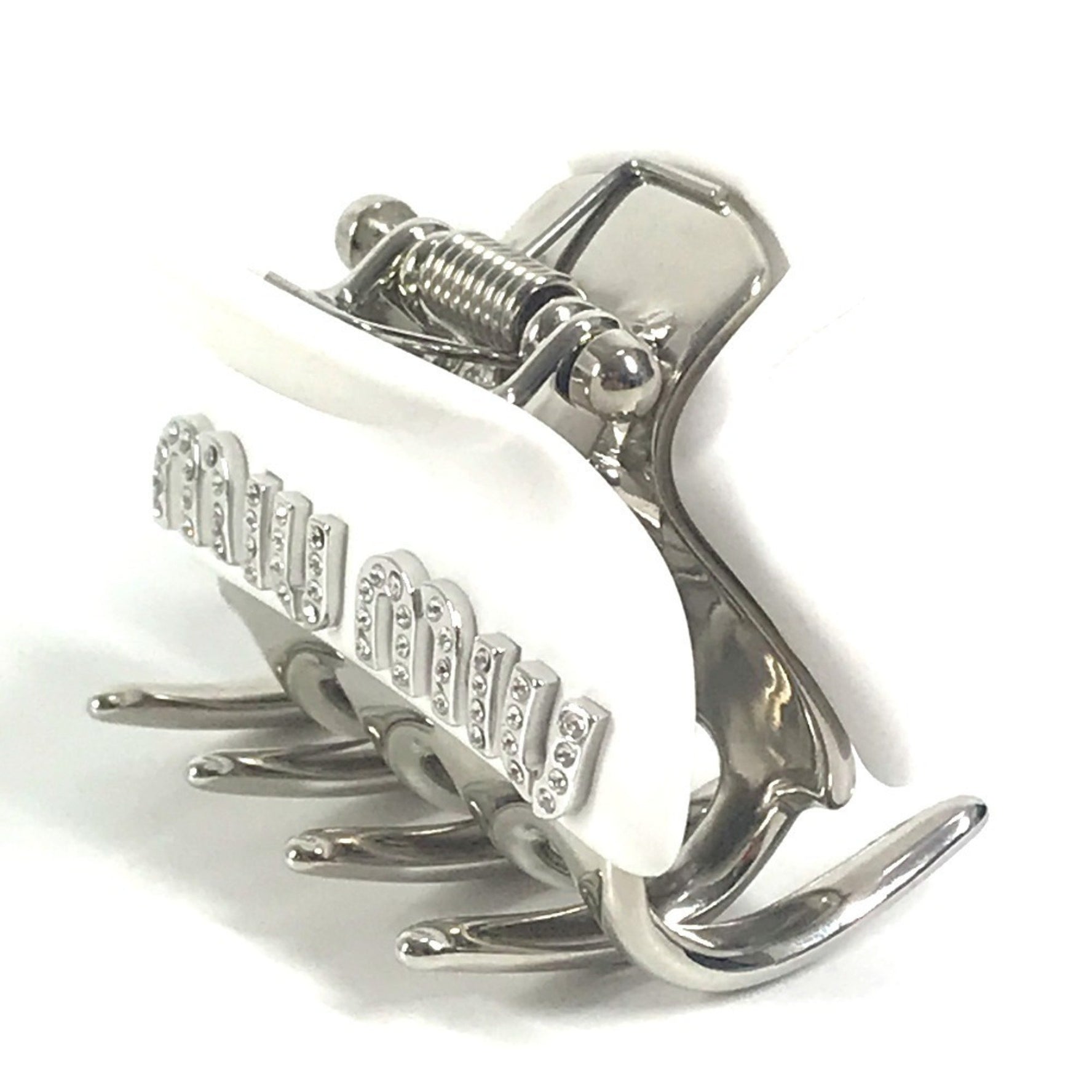 Miu Miu MIU Miu Logo Rhinestone Hair Clip Accessory Hairpin Metal