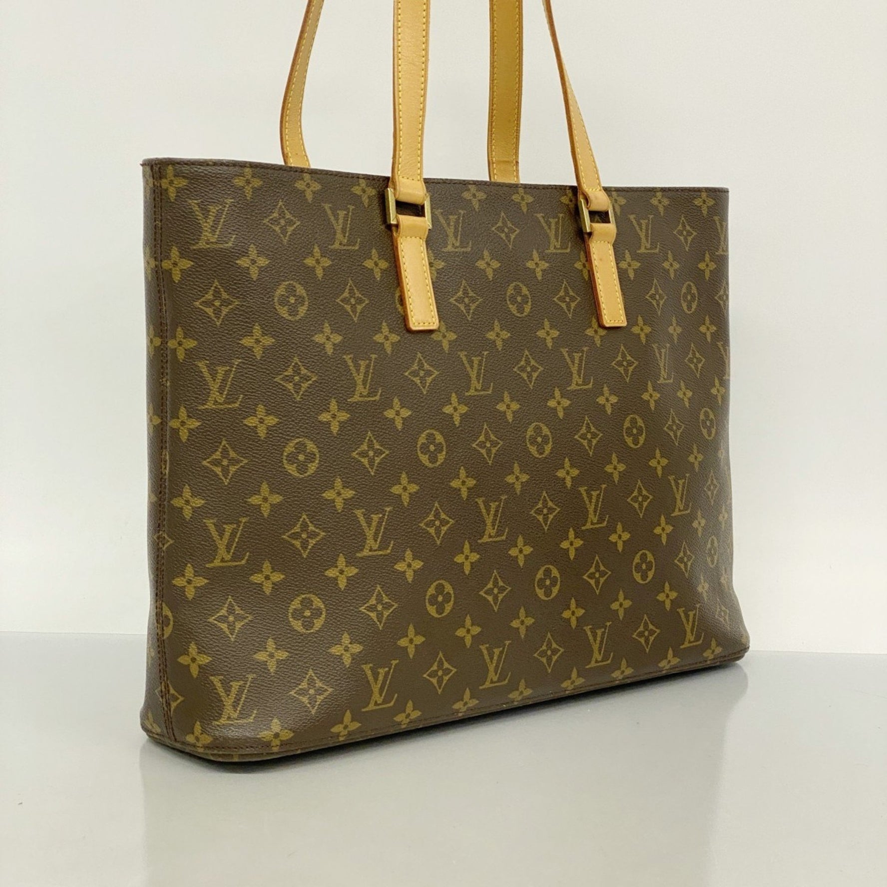 Louis Vuitton Monogram Luco Tote Bag M51155 Brown Women's