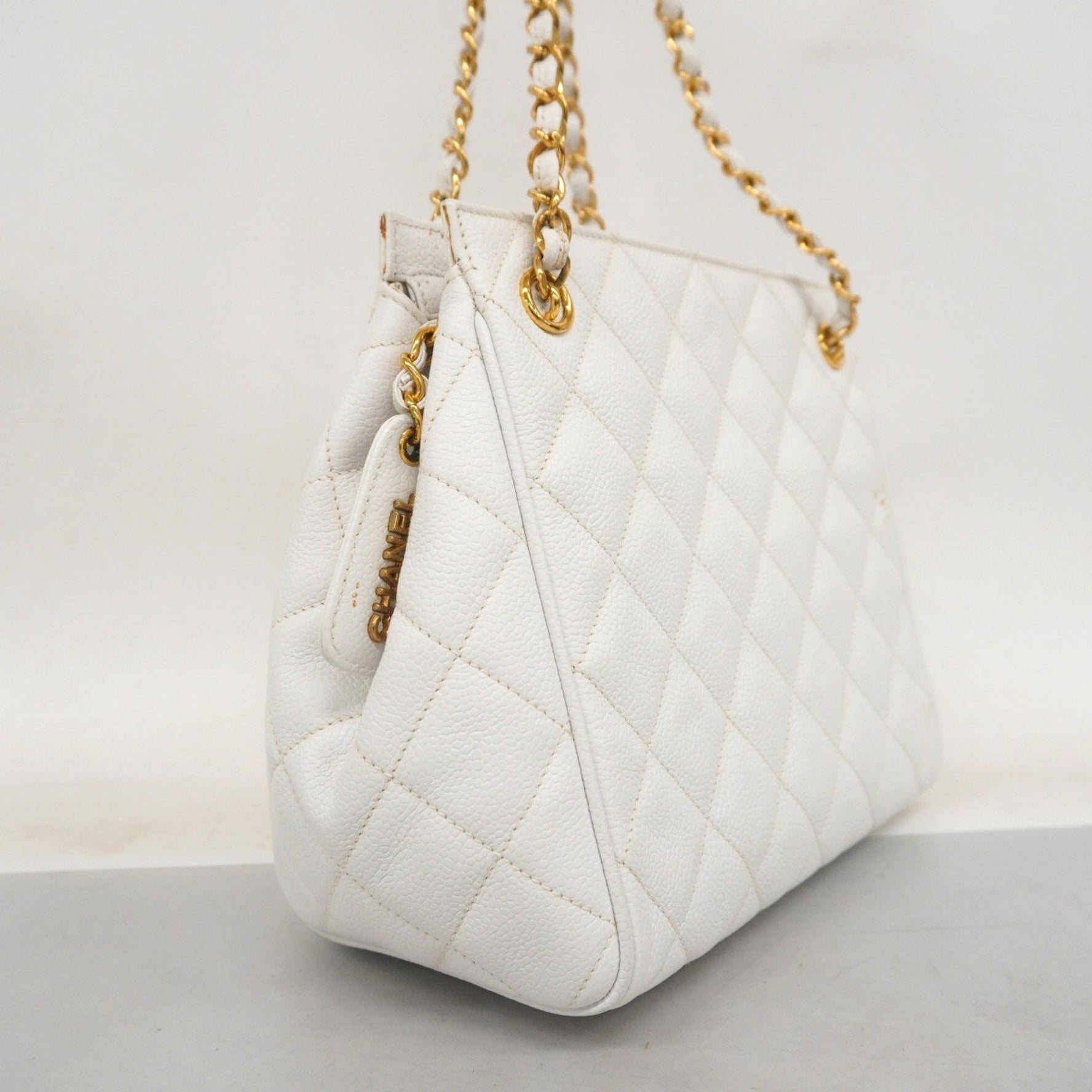 Chanel Matelasse Shoulder Bag with Chain Bag, Caviar Skin