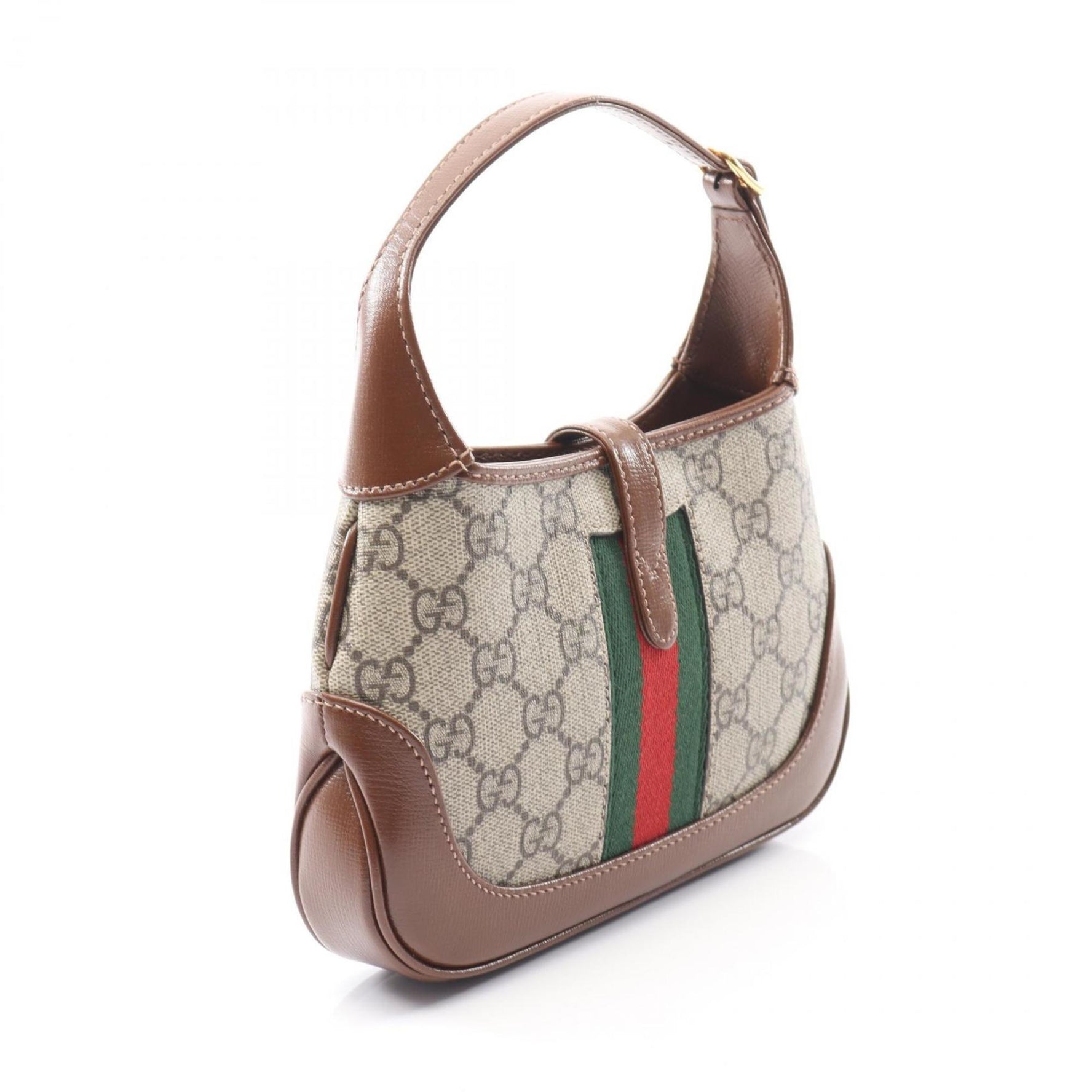 Gucci Jackie 1961 GG Supreme handbag, coated canvas and leather, beige, brown, multicolor