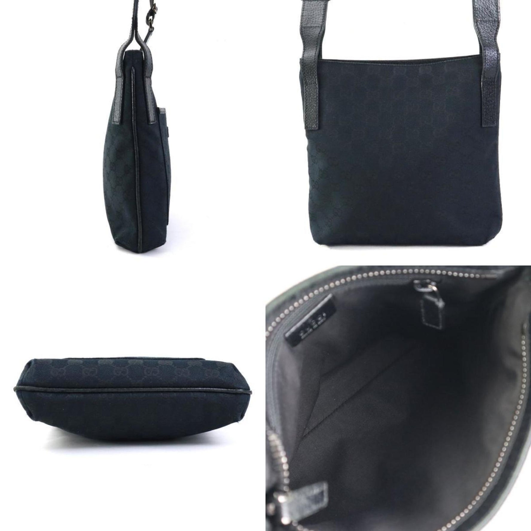 GUCCI Shoulder Bag GG Canvas Black Men's Women's e59173a