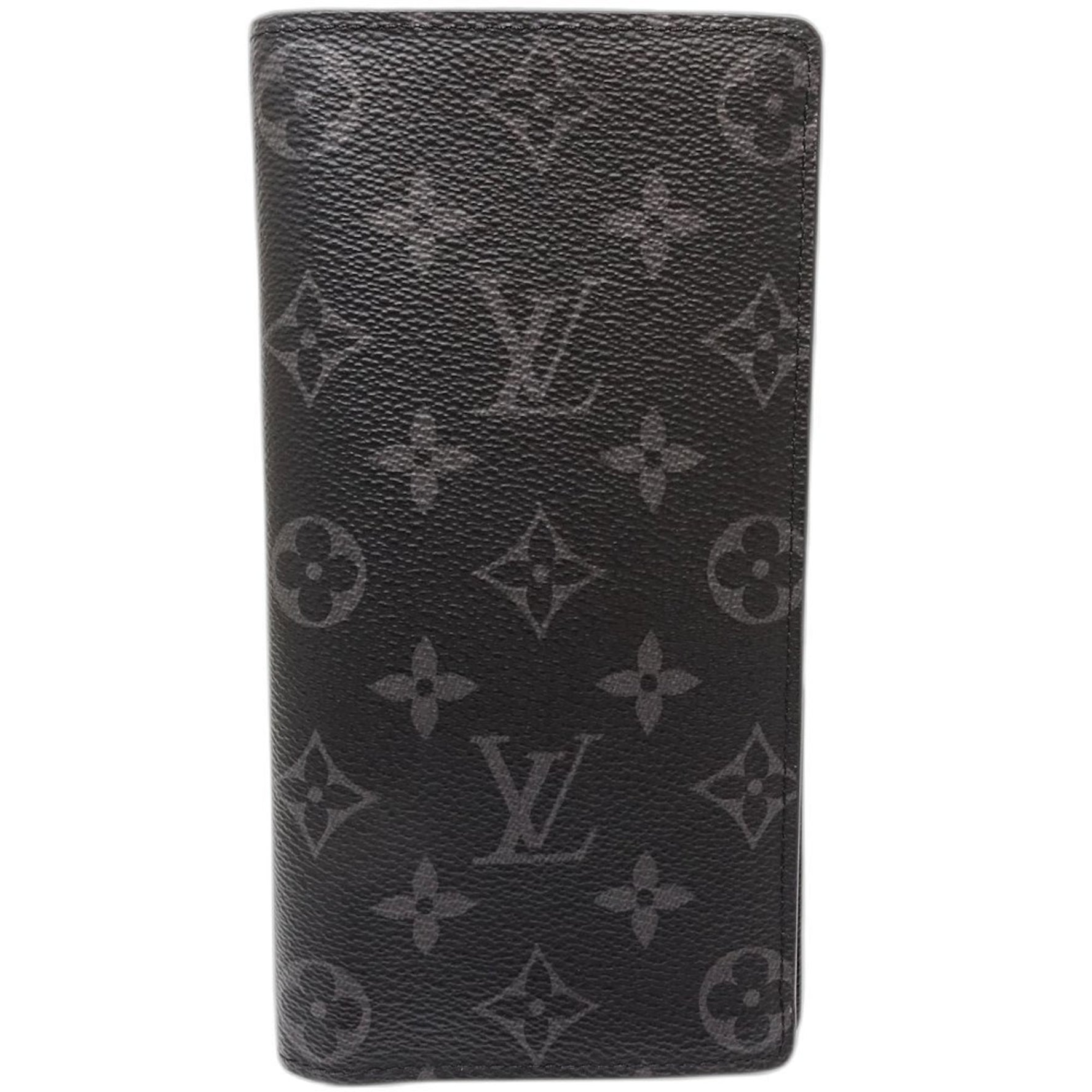 Louis Vuitton Long Wallet Portefeuille Brazza Monogram Eclipse Noir