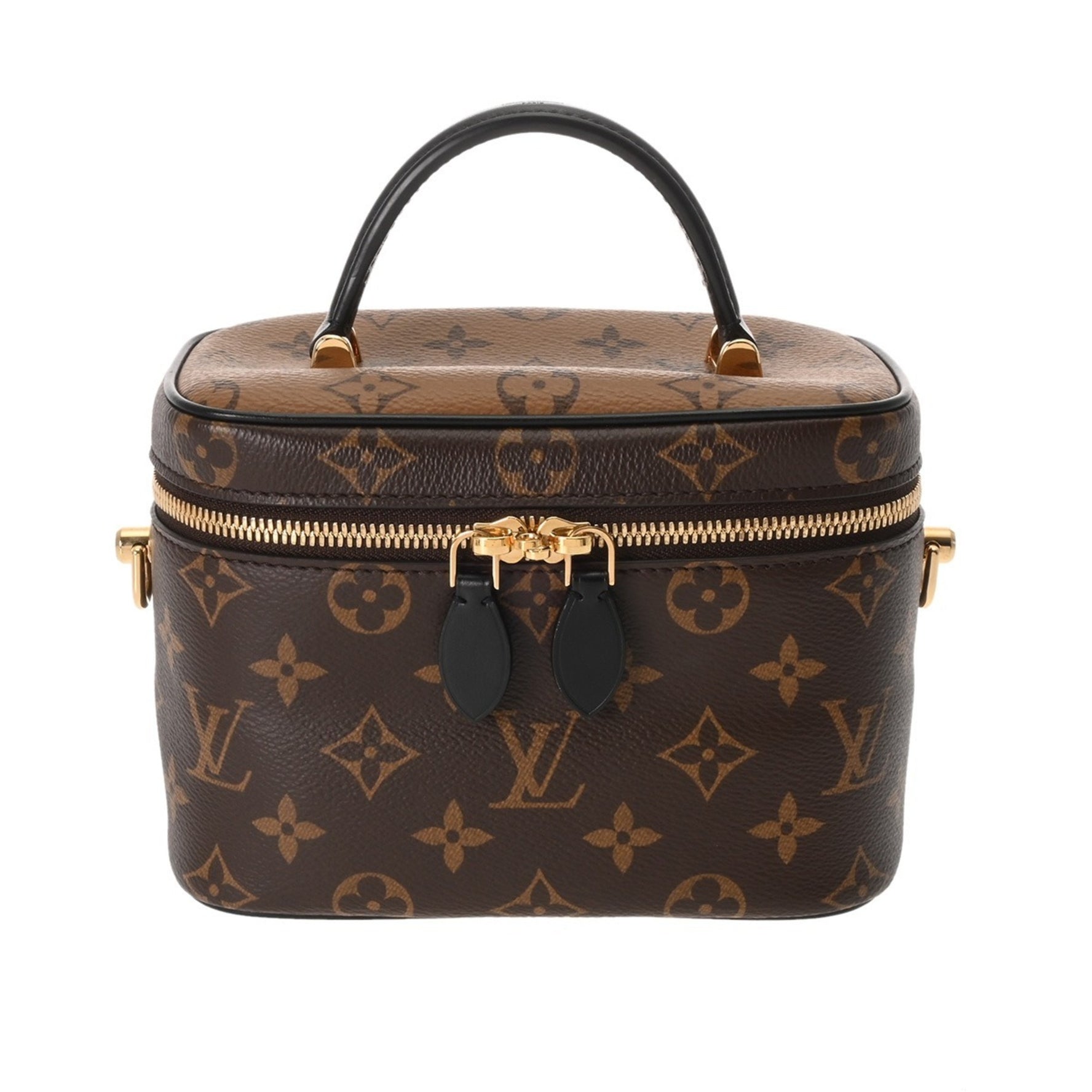 LOUIS VUITTON Monogram Reverse Vanity NV PM (Old Model, Brown) Canvas Bag