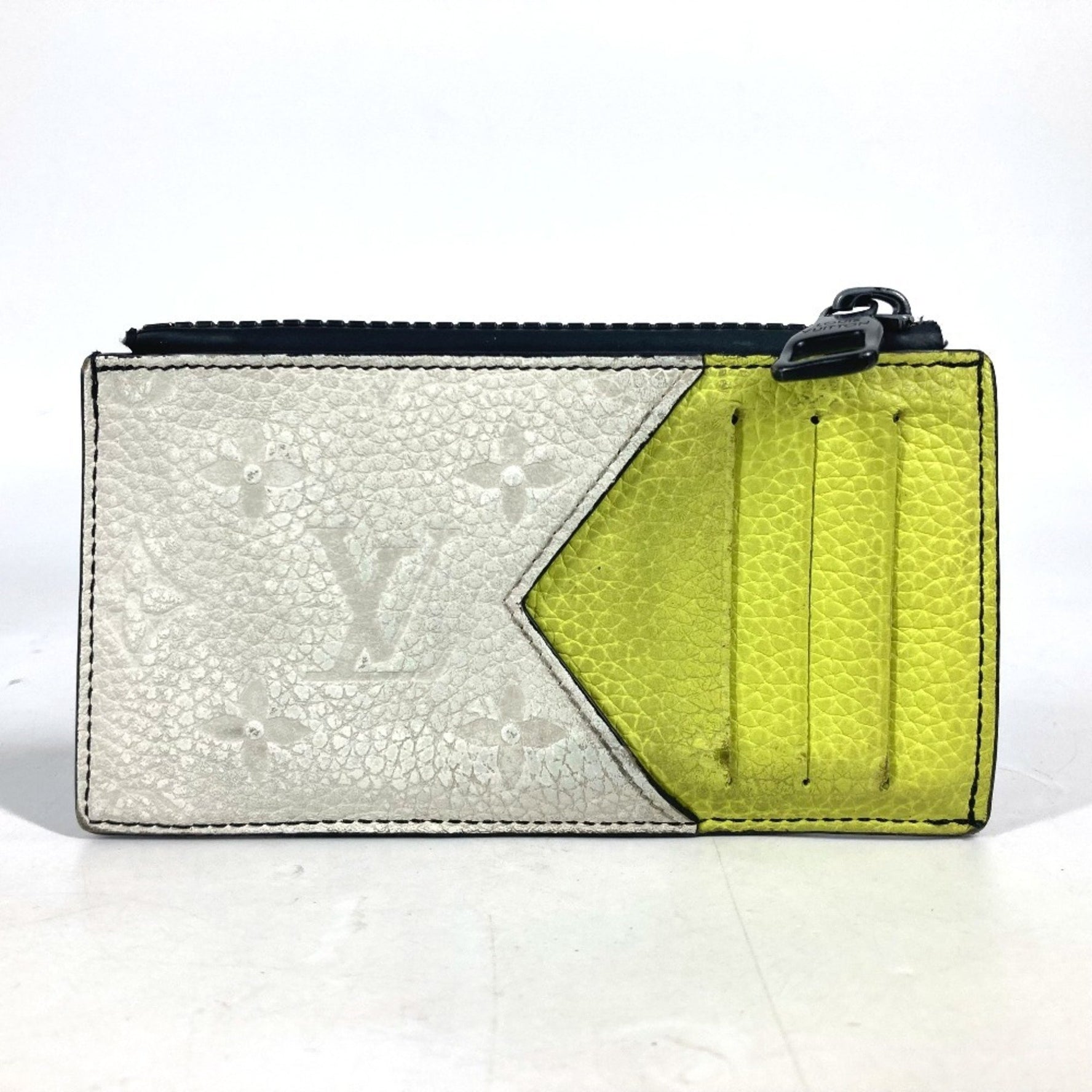 LOUIS VUITTON M81314 Coin Card Holder Wallet Fragment Case Purse Wallet/Coin Leather Men's Blue