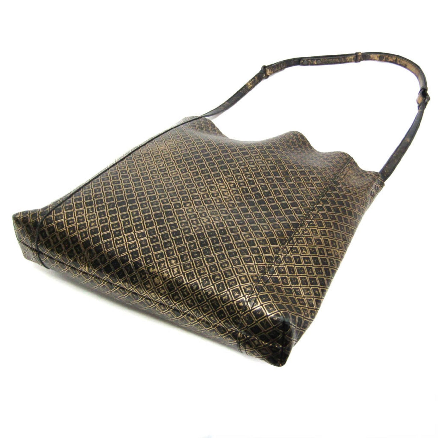 Bottega Veneta Intreccio Mirage Butterfly Men,Women Leather Shoulder Bag Gold,Black