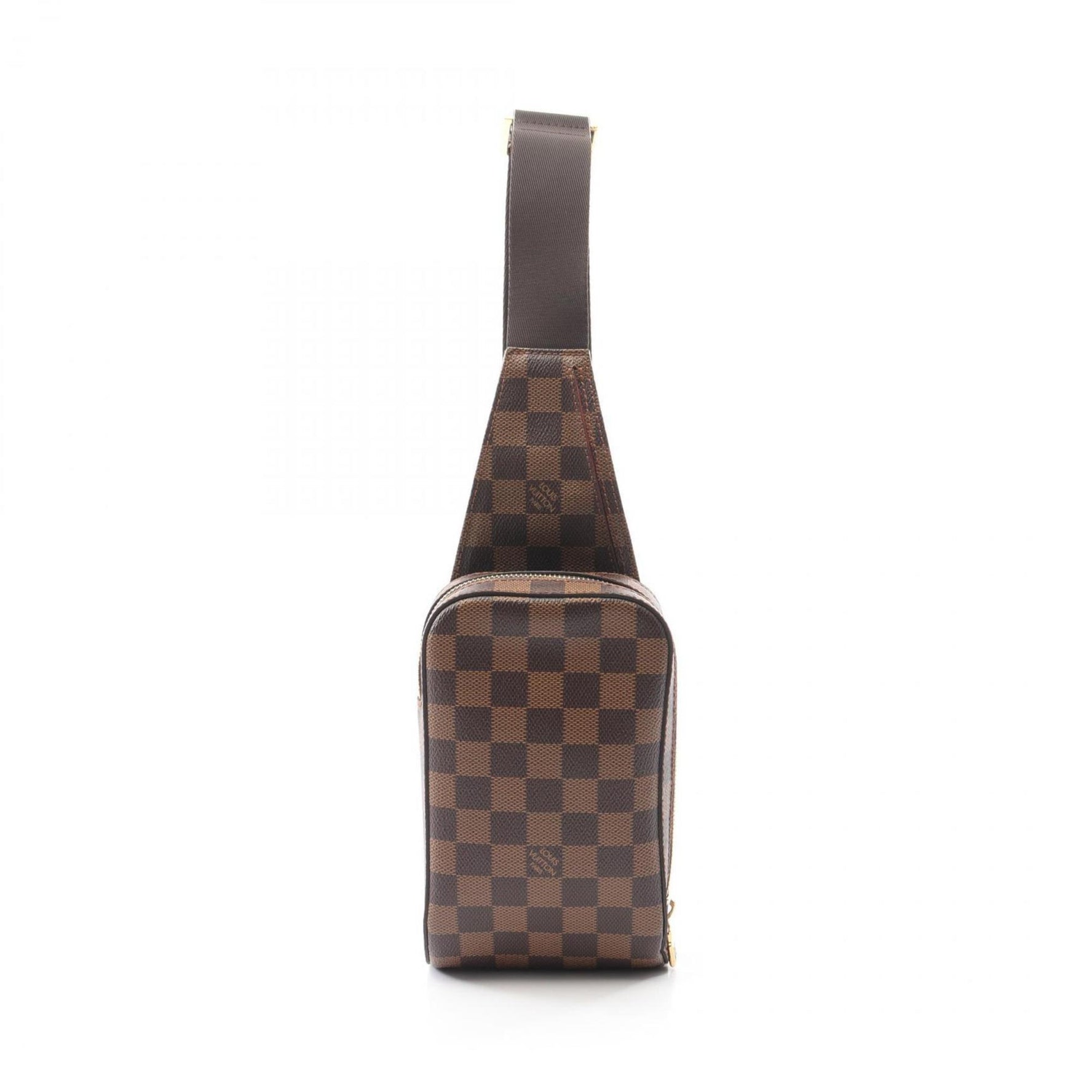 Louis Vuitton Geronimos Waist Bag/Body Bag, Coated Canvas with Damier Leather, Brown
