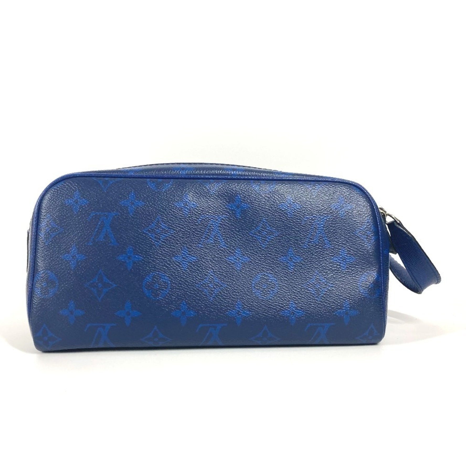 Louis Vuitton Taiga Rama Dopp Kit Pouch Handbag Clutch Bag Second Leather Monogram Canvas