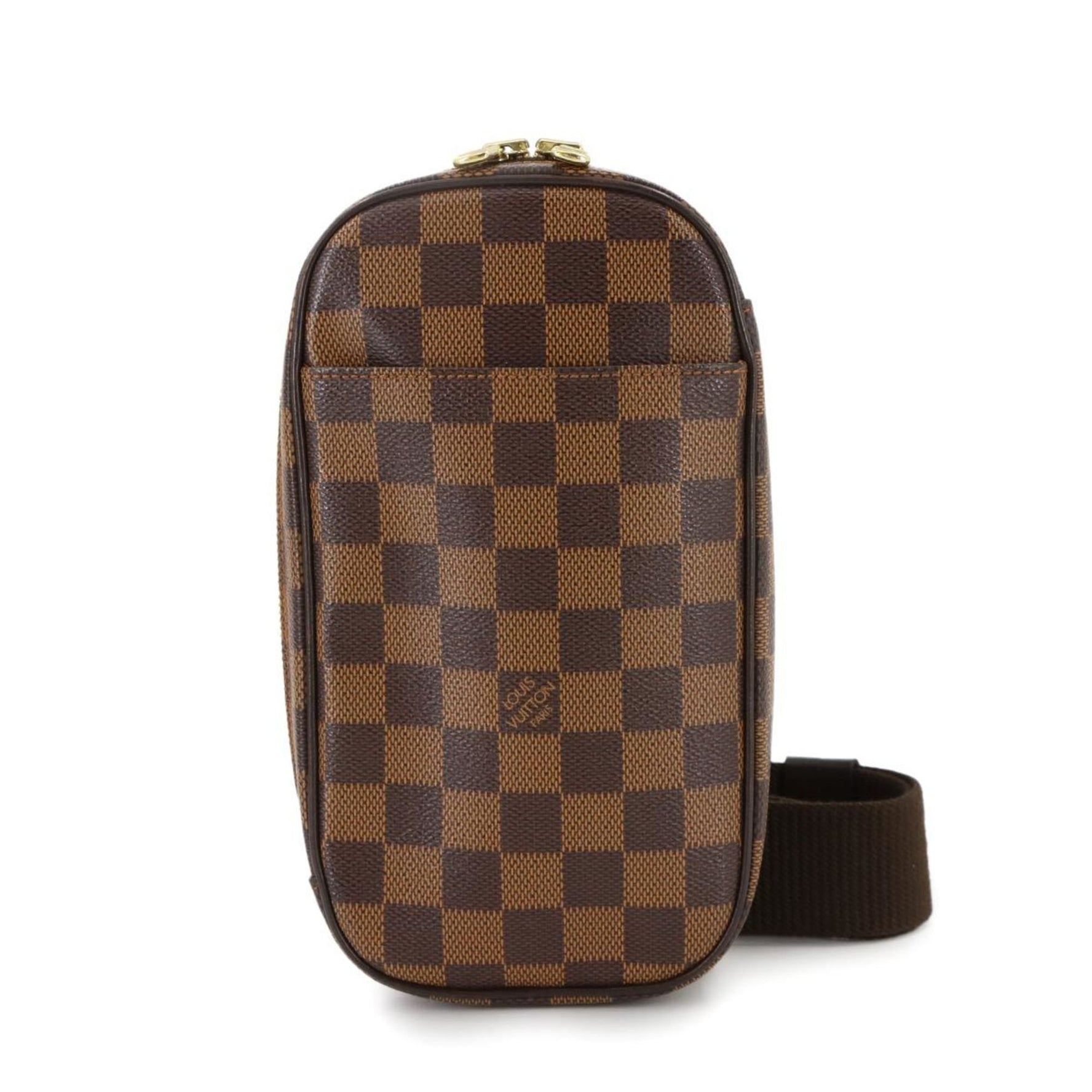 Louis Vuitton Damier Pochette Gange Personal SPO Body Bag in Ebene Leather